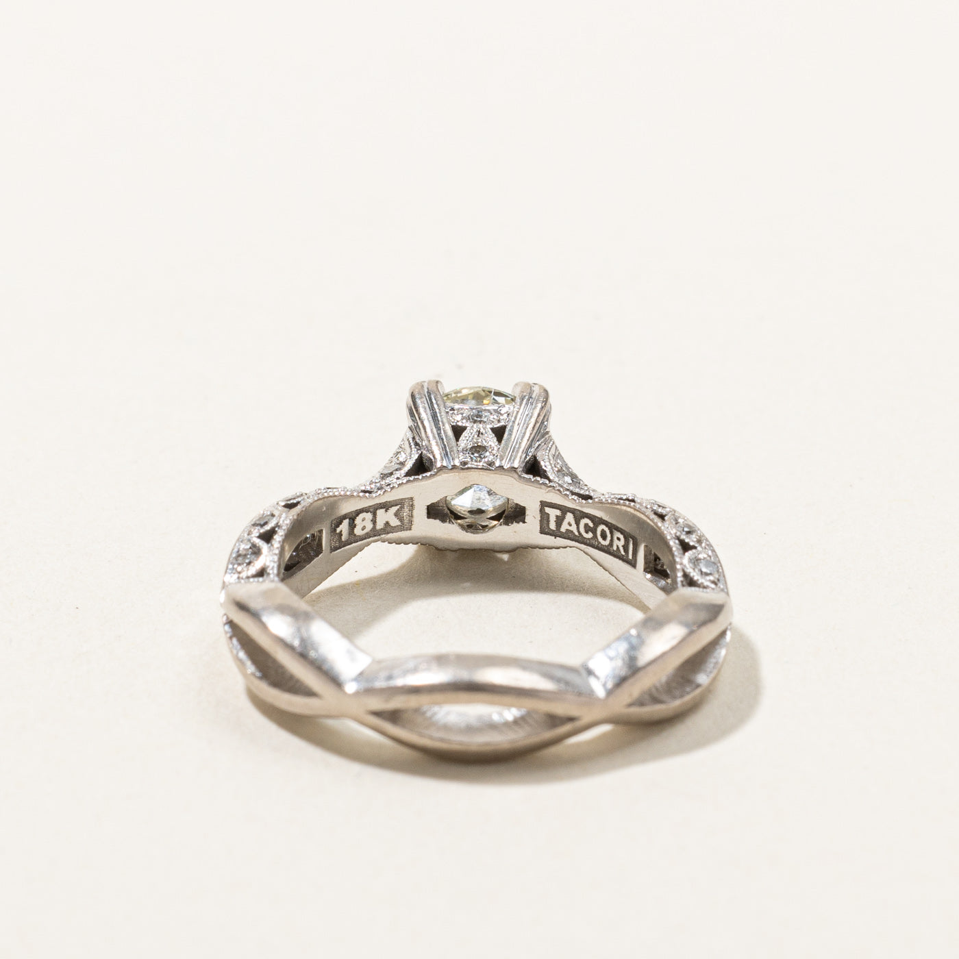 Tacori Diamond Engagement Ring 0.90ctw Size 4.25 - Elegant Solitaire Wedding Band for Proposals, Anniversaries & Special Occasions