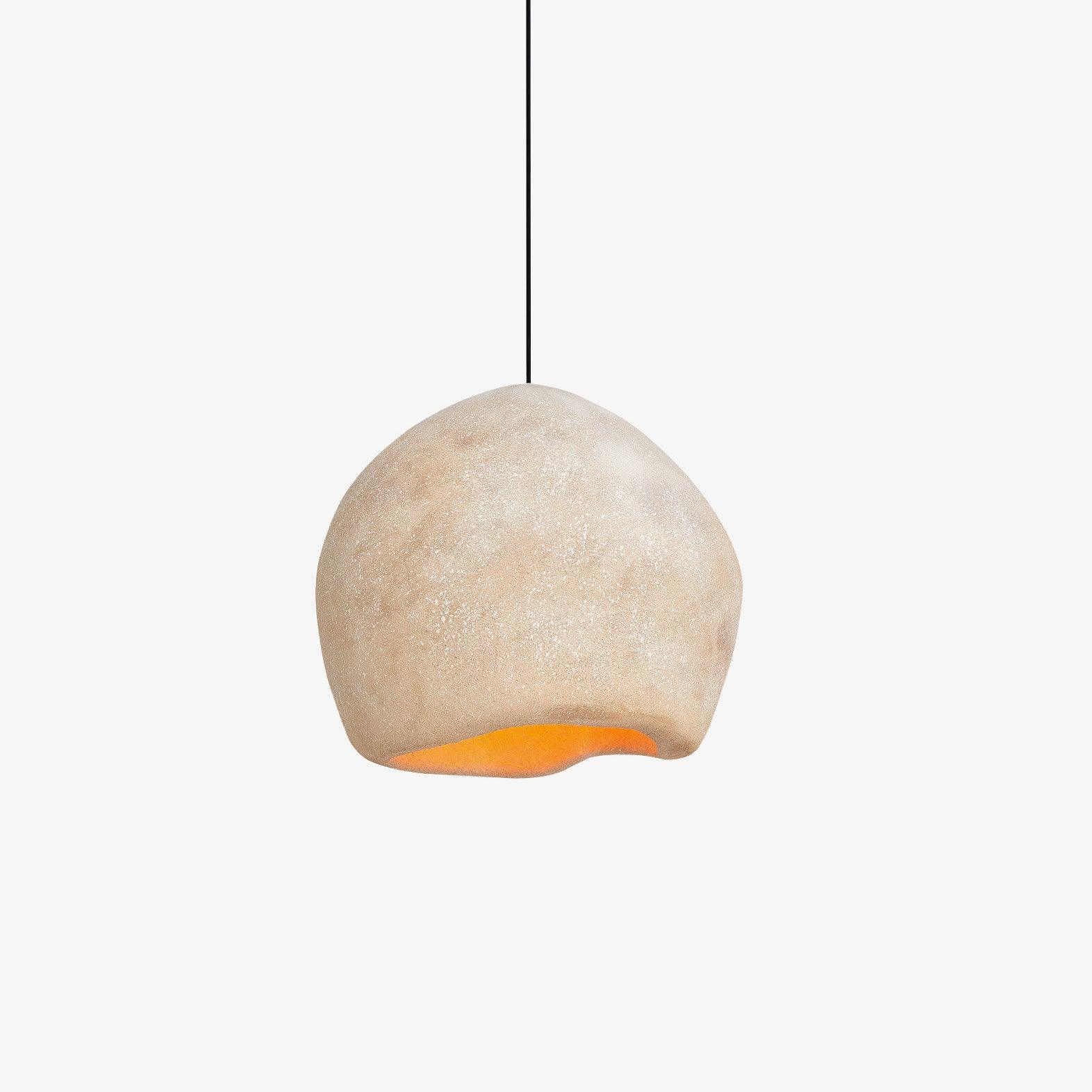 Modern Crete Pendant Lamp - Handcrafted Glass Ceiling Light Fixture for Dining Room, Kitchen, or Bedroom Decor