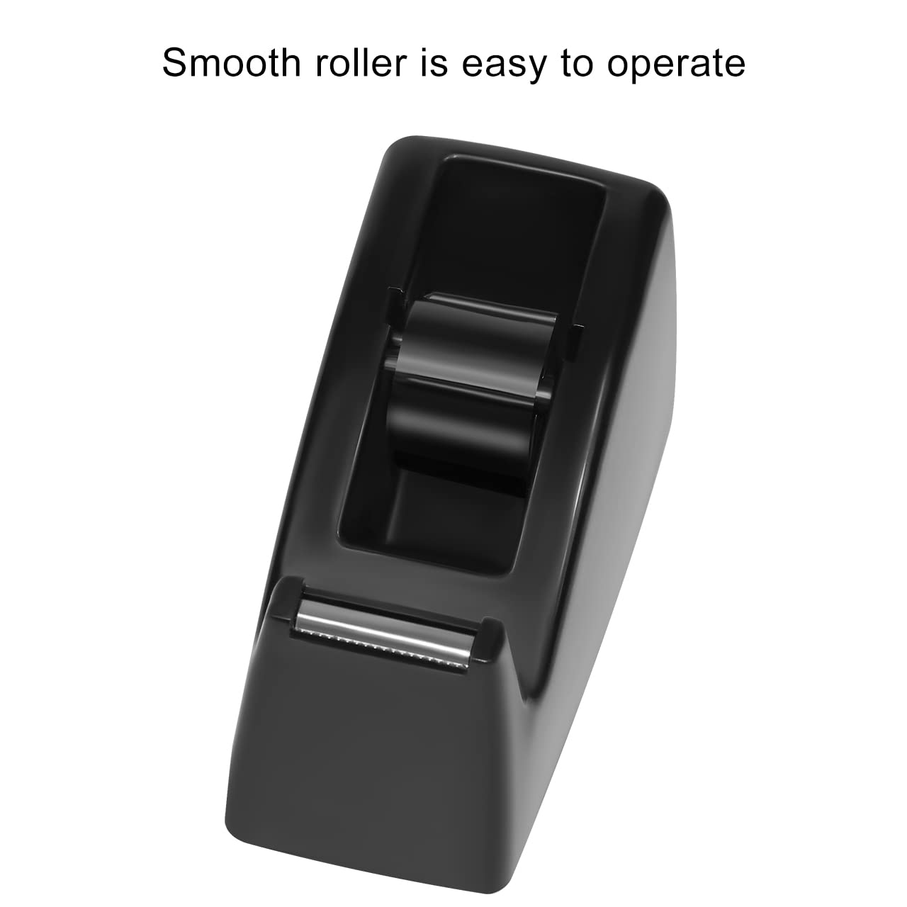 JIKIOU 3-Pack Black Desktop Tape Dispenser with Non-Skid Base & Weighted Design - Office, Home, School Supplies for Wrapping Gifts, Sealing Boxes, Crafting Projects (Tape Not Included)