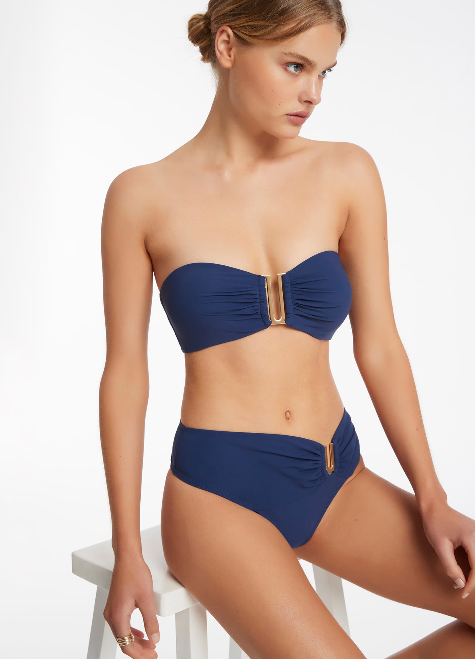 Jetset Bandeau Bikini Top - Pacific Blue Swimwear for Women | Beach Vacation, Pool Party & Summer Fashion