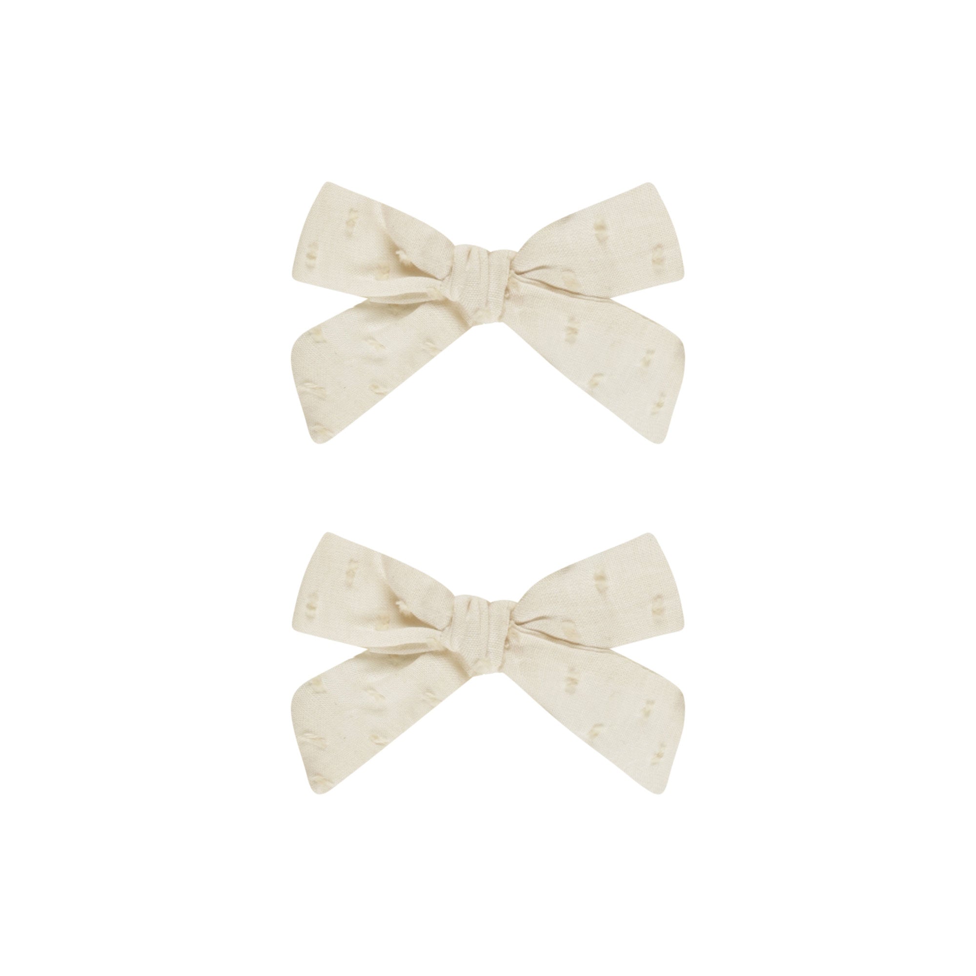 2-Pack Natural Hair Bows with Alligator Clips - Perfect for Girls' Parties, Weddings & Everyday Hair Accessories