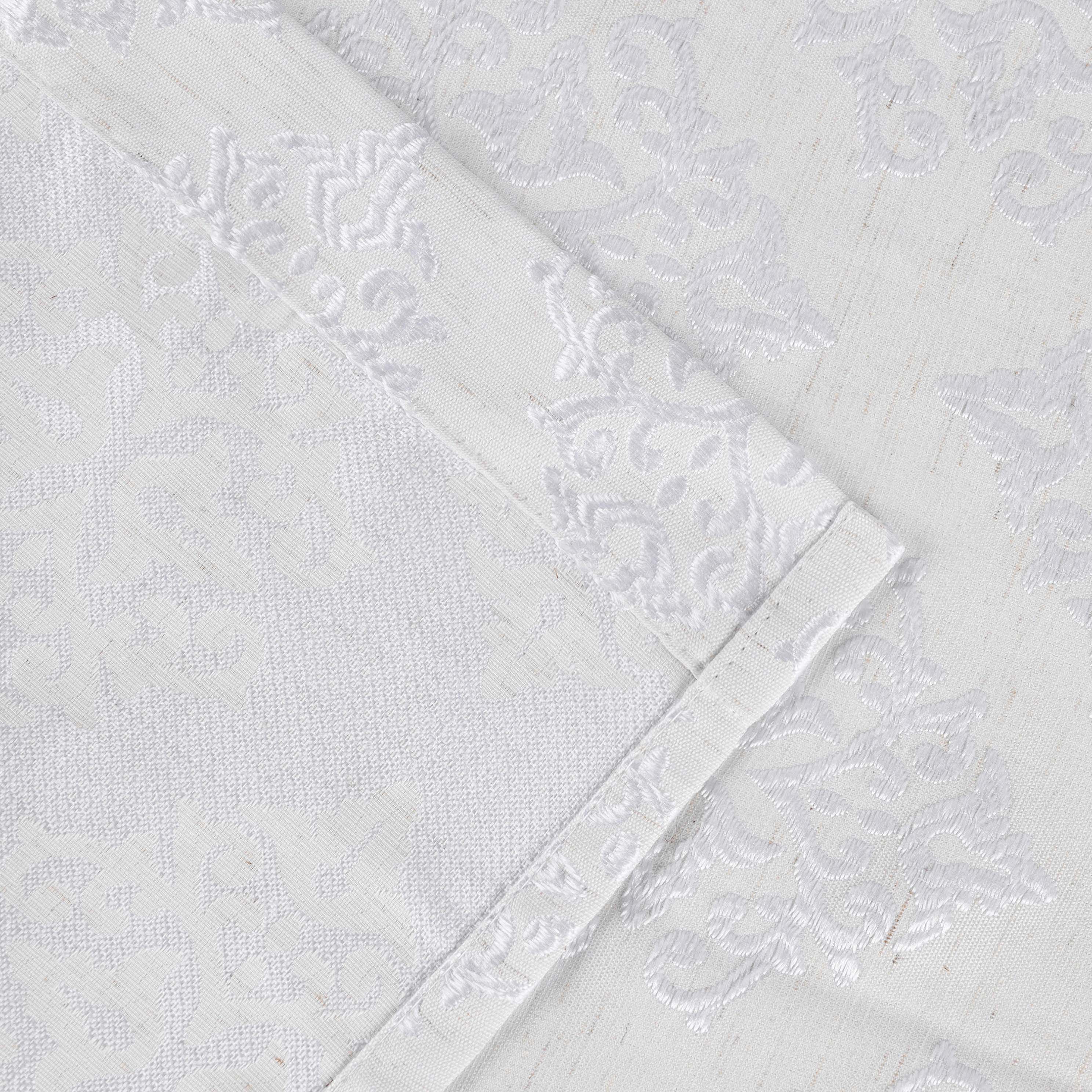 Venetian Damask Jacquard Curtain Panels Set of 2 - Luxury Window Treatments for Living Room & Bedroom