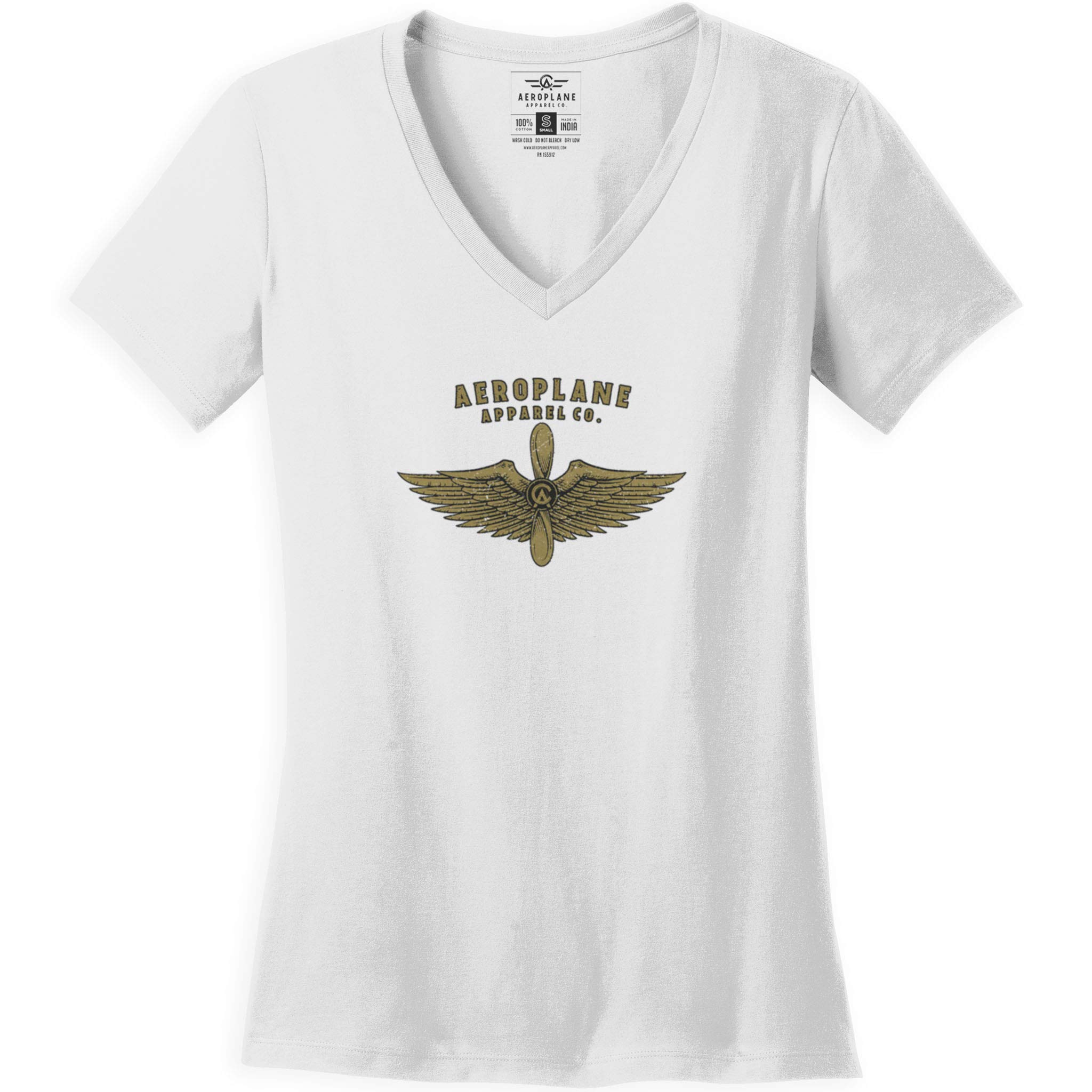 Wings Women's T-Shirt | Airplane Themed Casual Tee | Soft Cotton Apparel for Travel & Aviation Enthusiasts