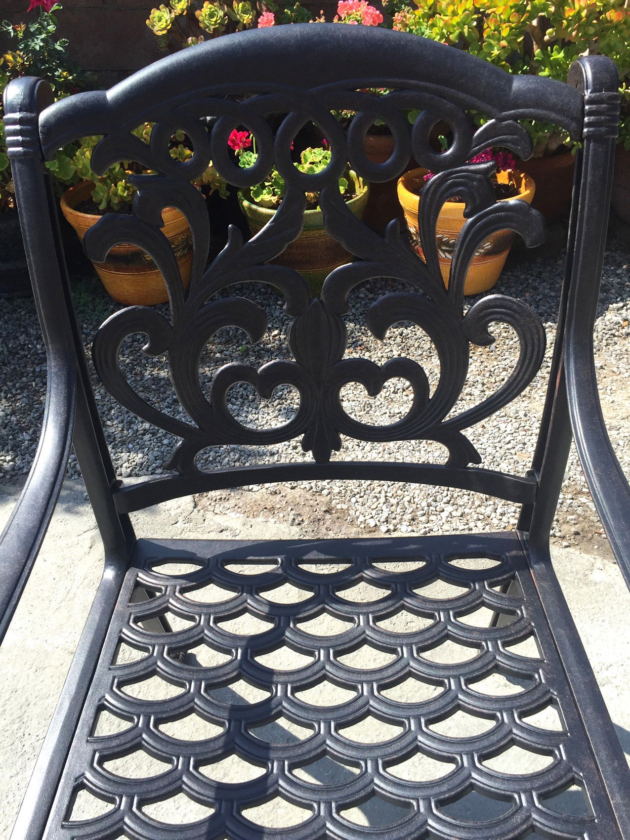 11-Piece Outdoor Dining Set with Flamingo Chairs & 46