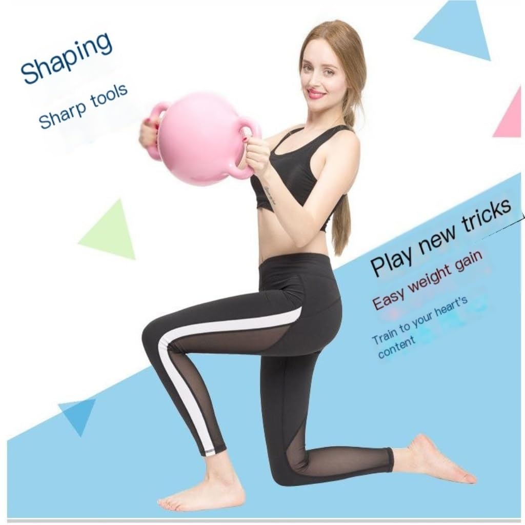 PVC Dumbbell Set for Women - Binaural Kettlebell Home Fitness Equipment for Arm and Head Training - Perfect for Home Gym, Strength Workouts & Toning Exercises