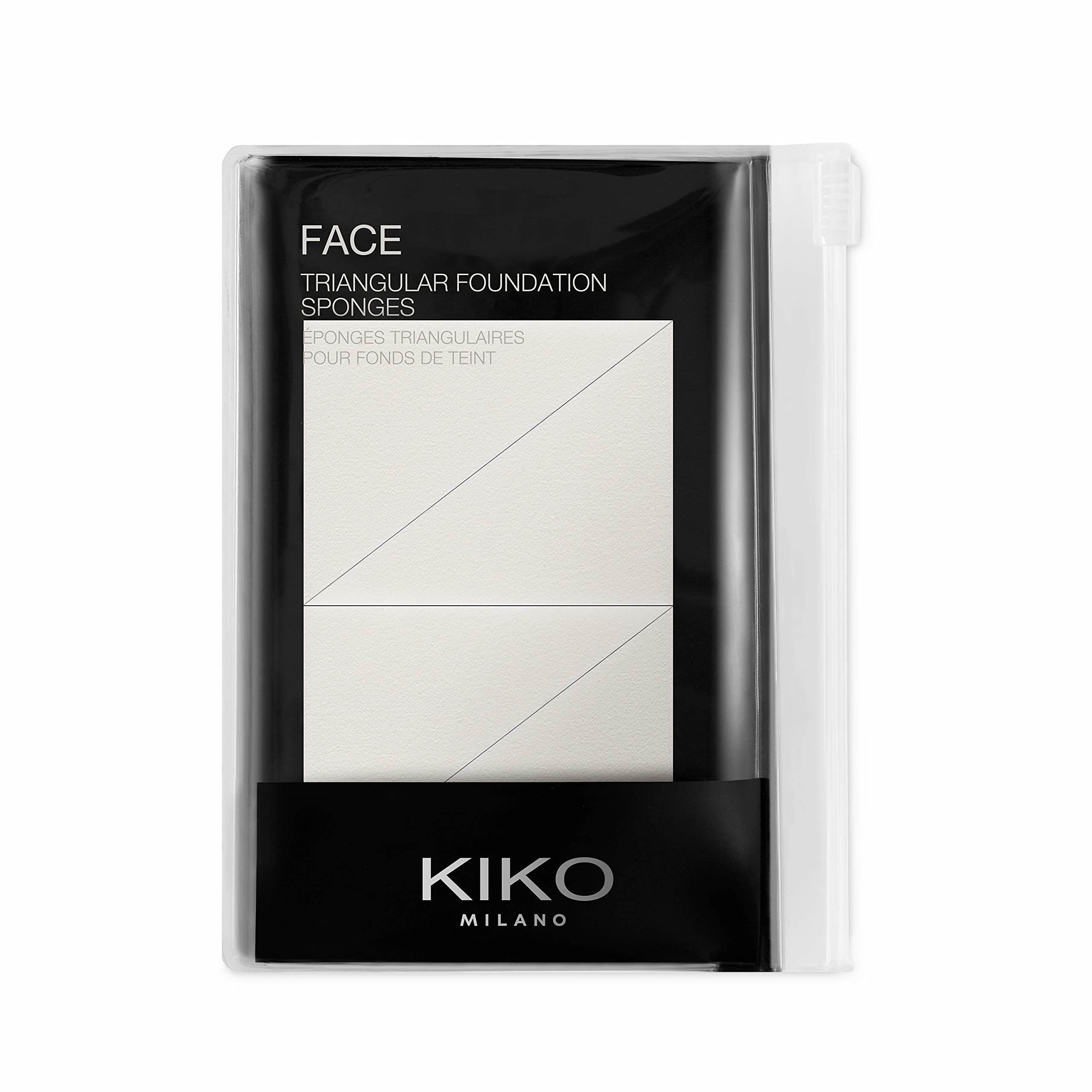 KIKO Milano Triangular Makeup Sponges | Latex-Free Precision Beauty Blender for Flawless Foundation & Concealer Application | Perfect for Travel & Everyday Makeup Routine