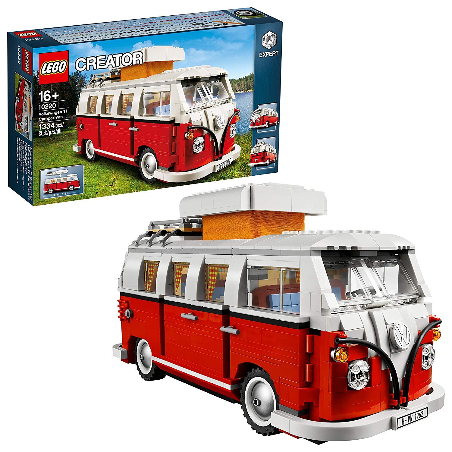 LEGO Creator 10220 Volkswagen T1 Camper Van Building Set - 1332 Pieces, Collectible Model Kit for Adults & Teens - Perfect for Home Decoration, Gift Ideas & Creative Play