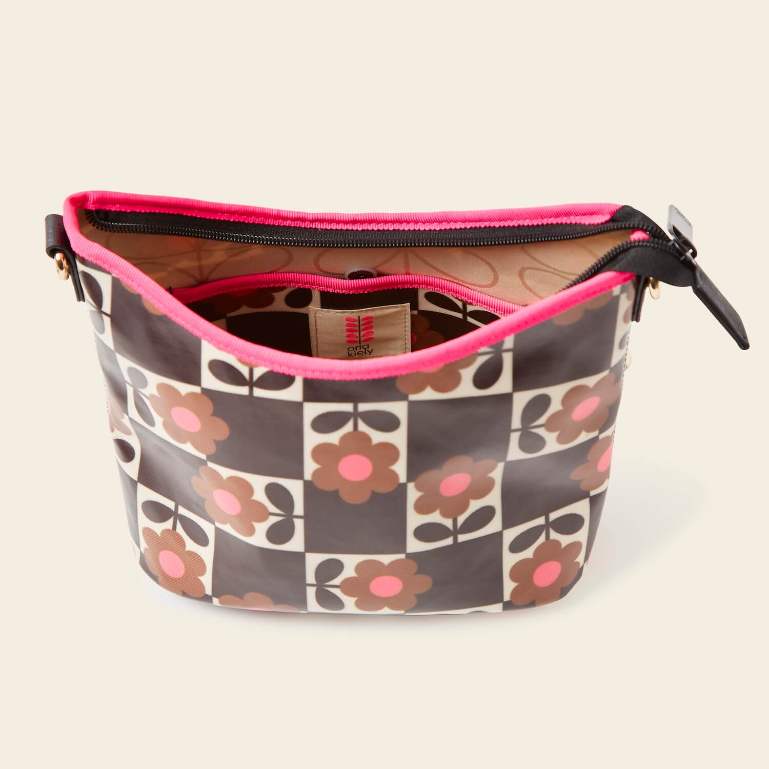 Stylish Carrymin Crossbody Bag in Flower Pot Chestnut - Perfect for Everyday Use, Travel, and Shopping