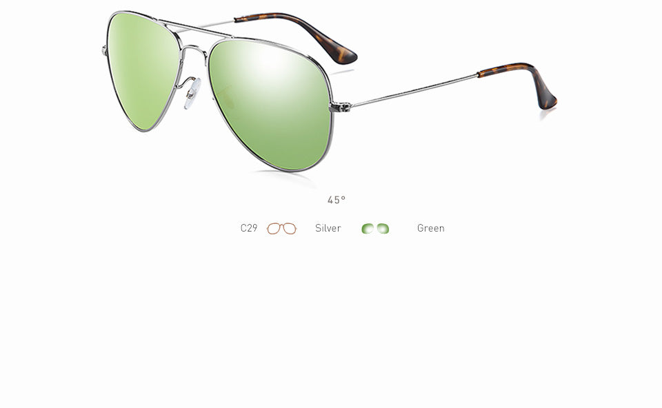 20/20 Unisex Full Rim Square Alloy Polarized Sunglasses 17019 - UV Protection for Driving, Outdoor Sports & Fashion Accessories