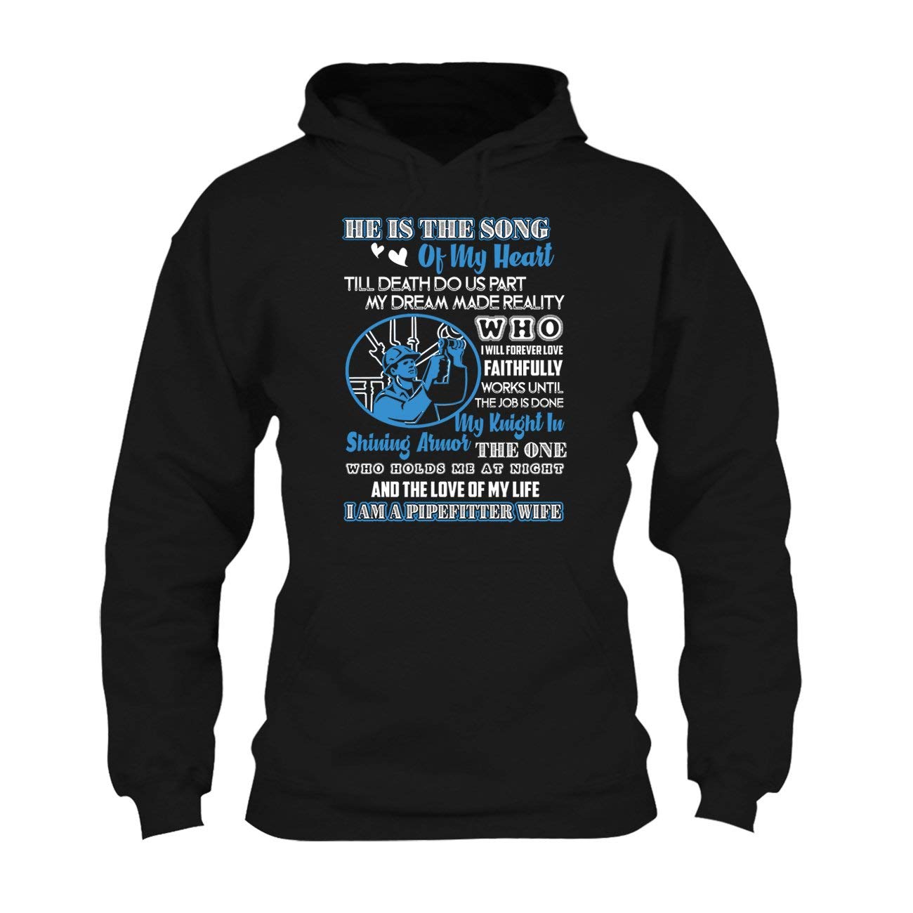 SeeSnow Pipefitter Wife T-Shirt - Funny Welder Gift for Men & Women - Comfortable Cotton Shirt for Construction Workers, Welders, Pipefitters - Perfect for Work, Gifts & Casual Wear