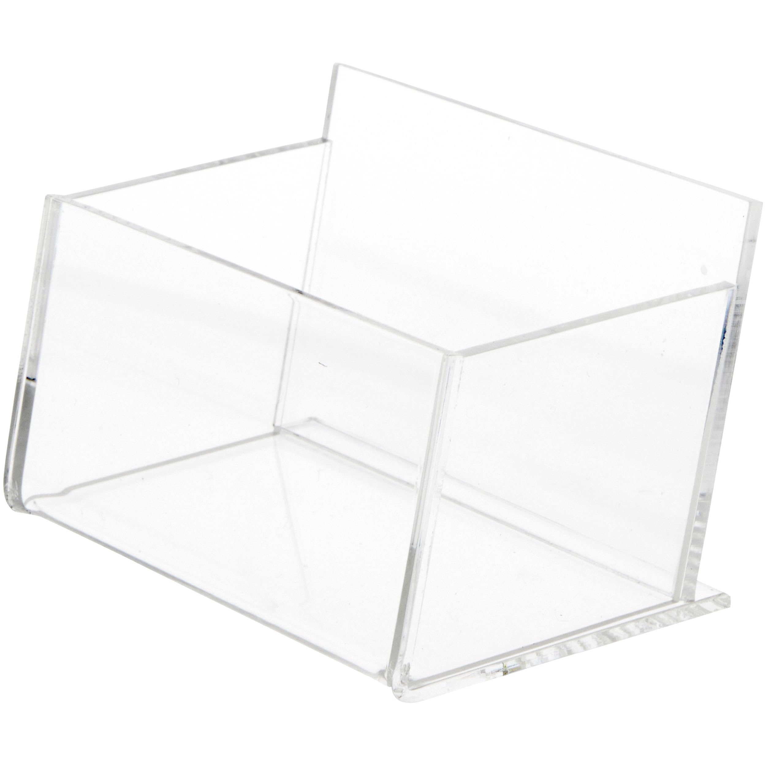 Premium Clear Acrylic Business Card Holder & Display Stand - Horizontal (2.5