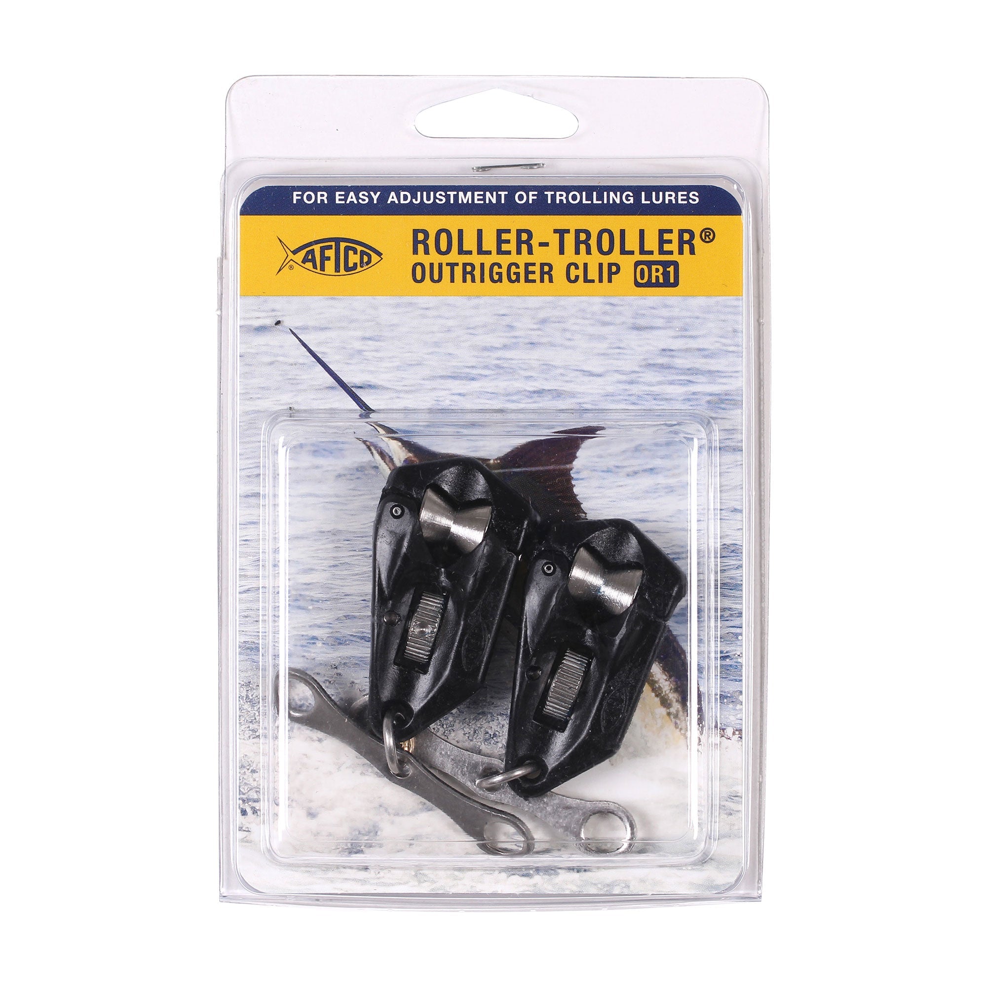 AFTCO Roller Troller Outrigger Clips - Heavy Duty Saltwater Fishing Gear for Offshore Trolling | Perfect for Big Game Fishing, Marlin & Tuna Trips