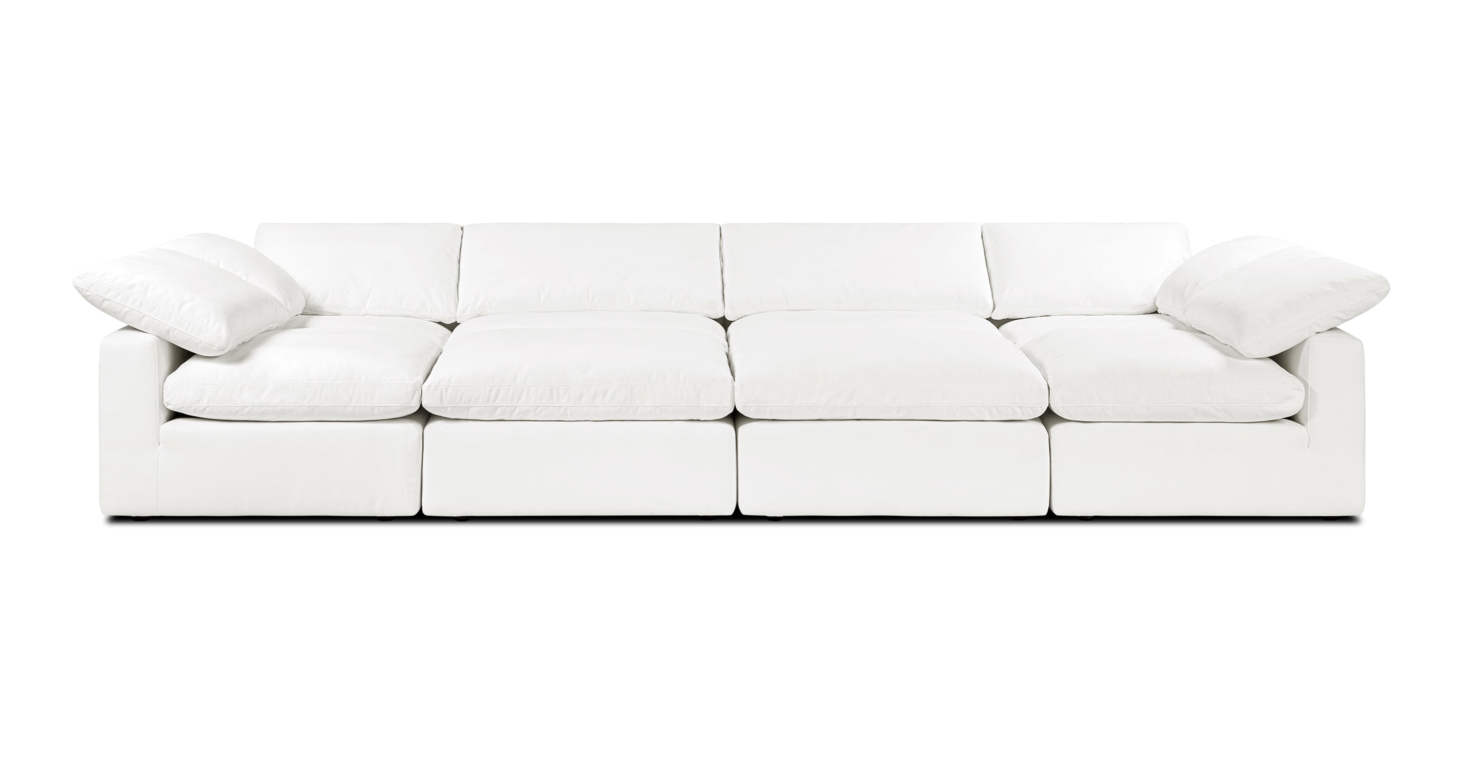 8-Seat Aspen Modular Master Pit Sectional Sofa - Large L-Shaped Living Room Couch for Family Gatherings & Movie Nights
