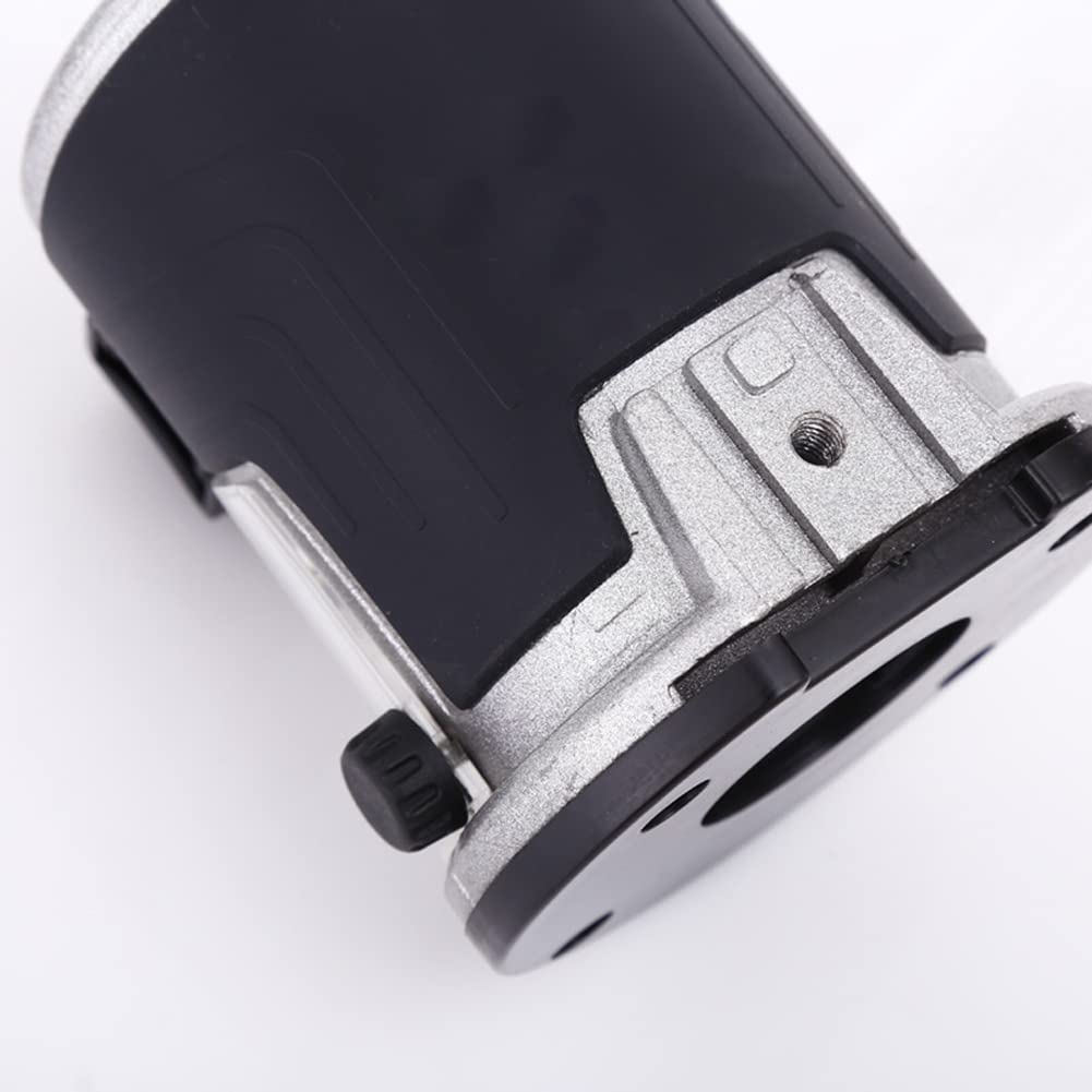 Plunge Router with Aluminum Alloy Base & Dust Cover - Woodworking Trimming Machine for Milling, Slotting & Vacuum Cleaner Attachment | Perfect for DIY Projects, Furniture Making & Cabinet Work