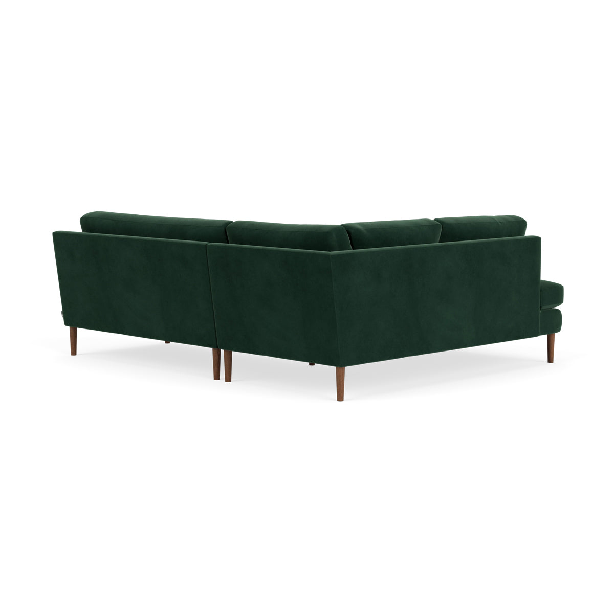 Astha Velvet Left Corner Sofa - Modern L-Shaped Sectional Couch for Small Spaces, Living Room & Apartment Decor - Soft Velvet Fabric, Comfortable Seating for Family & Guests