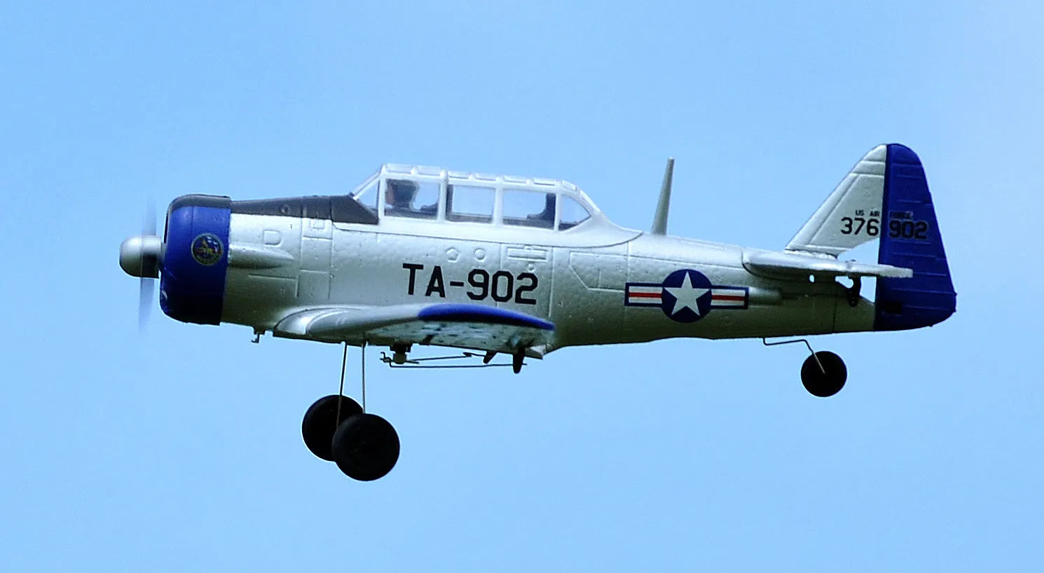 TOP RC Hobby Remote Control Airplane Mini AT6 RTF 450mm - Yellow/Silver | Ready-to-Fly RC Plane for Beginners & Adults | Perfect for Outdoor Flying, Backyard Fun & RC Hobby Enthusiasts
