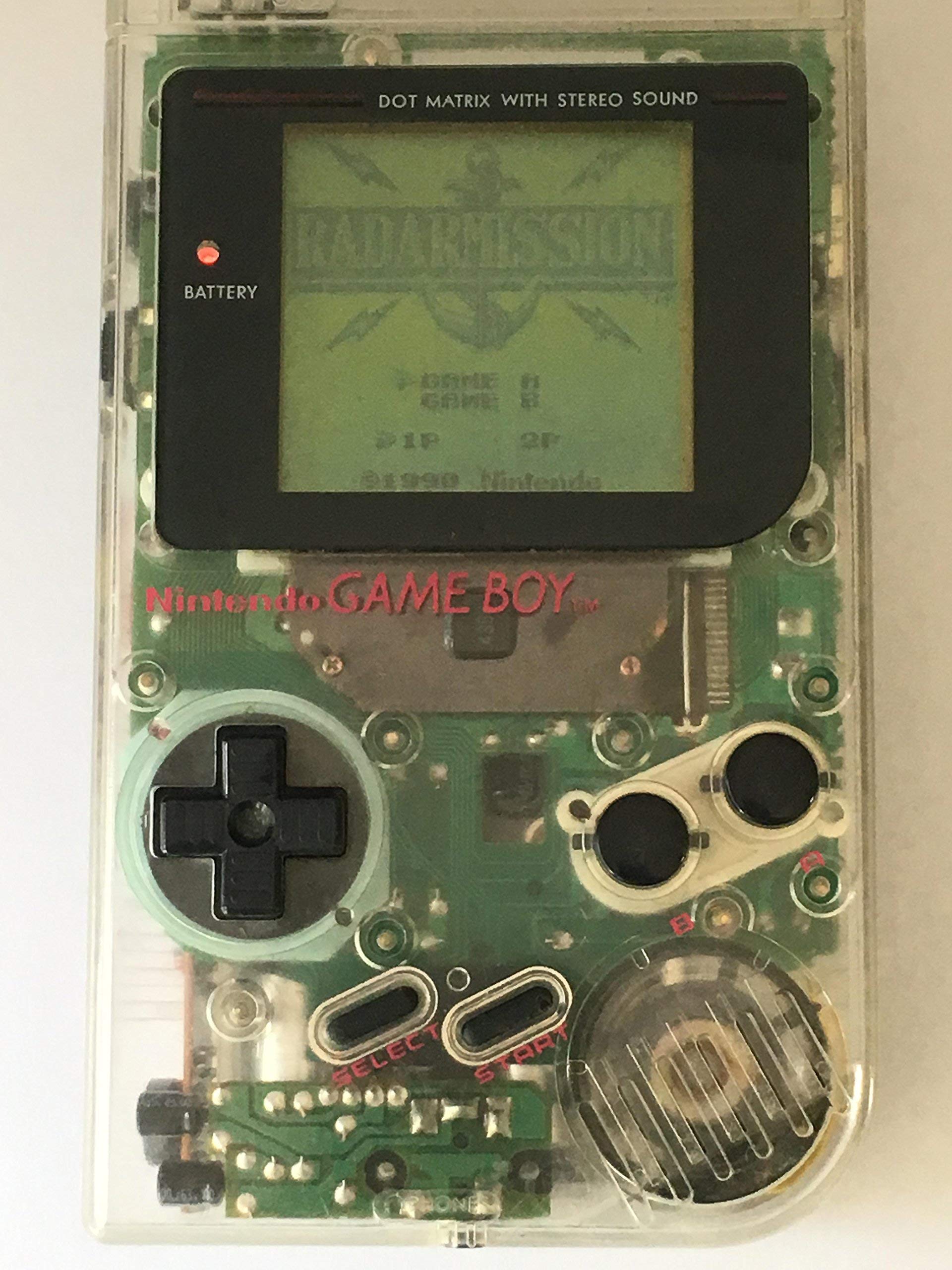 Refurbished Nintendo Game Boy Clear Edition - Classic Portable Gaming Console for Retro Game Lovers | Perfect for Travel, Collectors & 90s Nostalgia