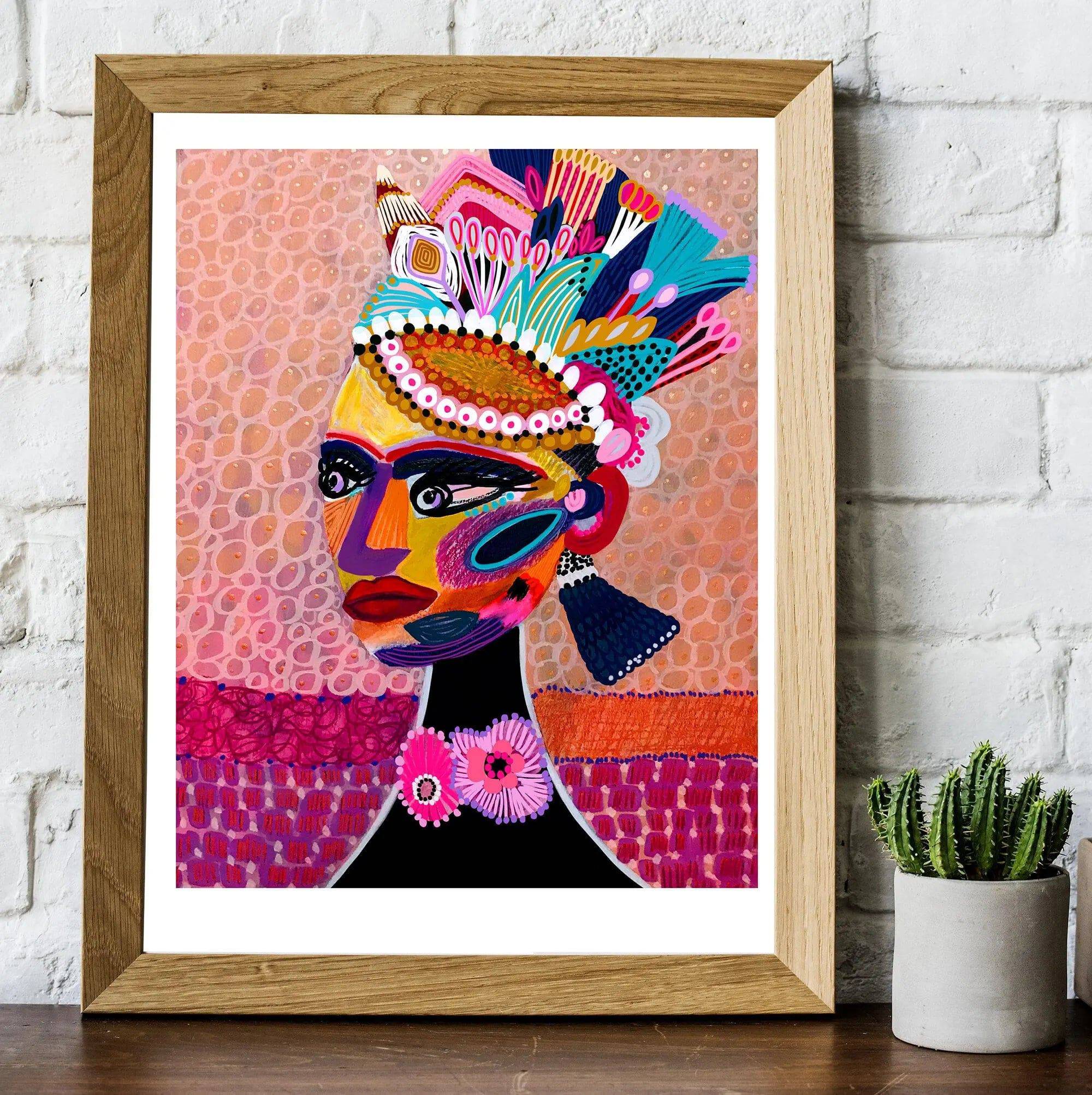 Empress Princess Wall Art Print - Elegant Royal Decor for Bedroom, Living Room & Office | Perfect Gift for Women & Girls