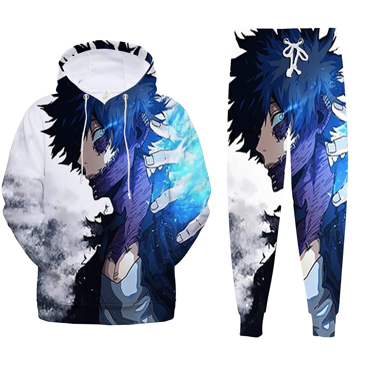 Vivimeng Anime Hoodie & Sweatpants Set - 3D Printed Cosplay Costume for Adults | Perfect for Anime Conventions, Halloween & Casual Wear
