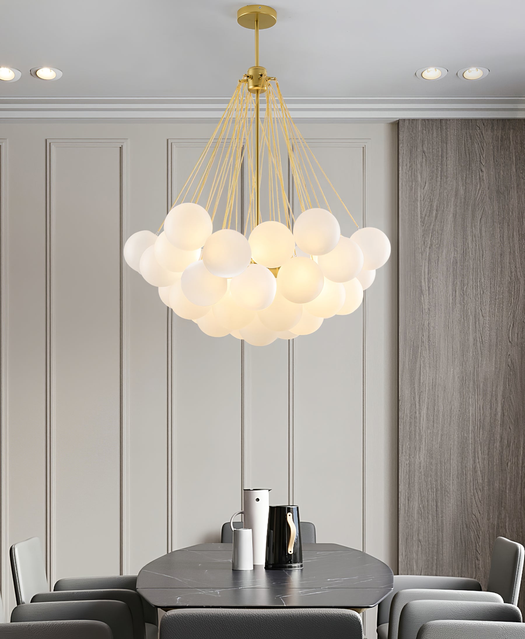 Elegant Cloud Chandelier Lighting Fixture - Modern Ceiling Light for Living Room, Bedroom & Dining Room Decor