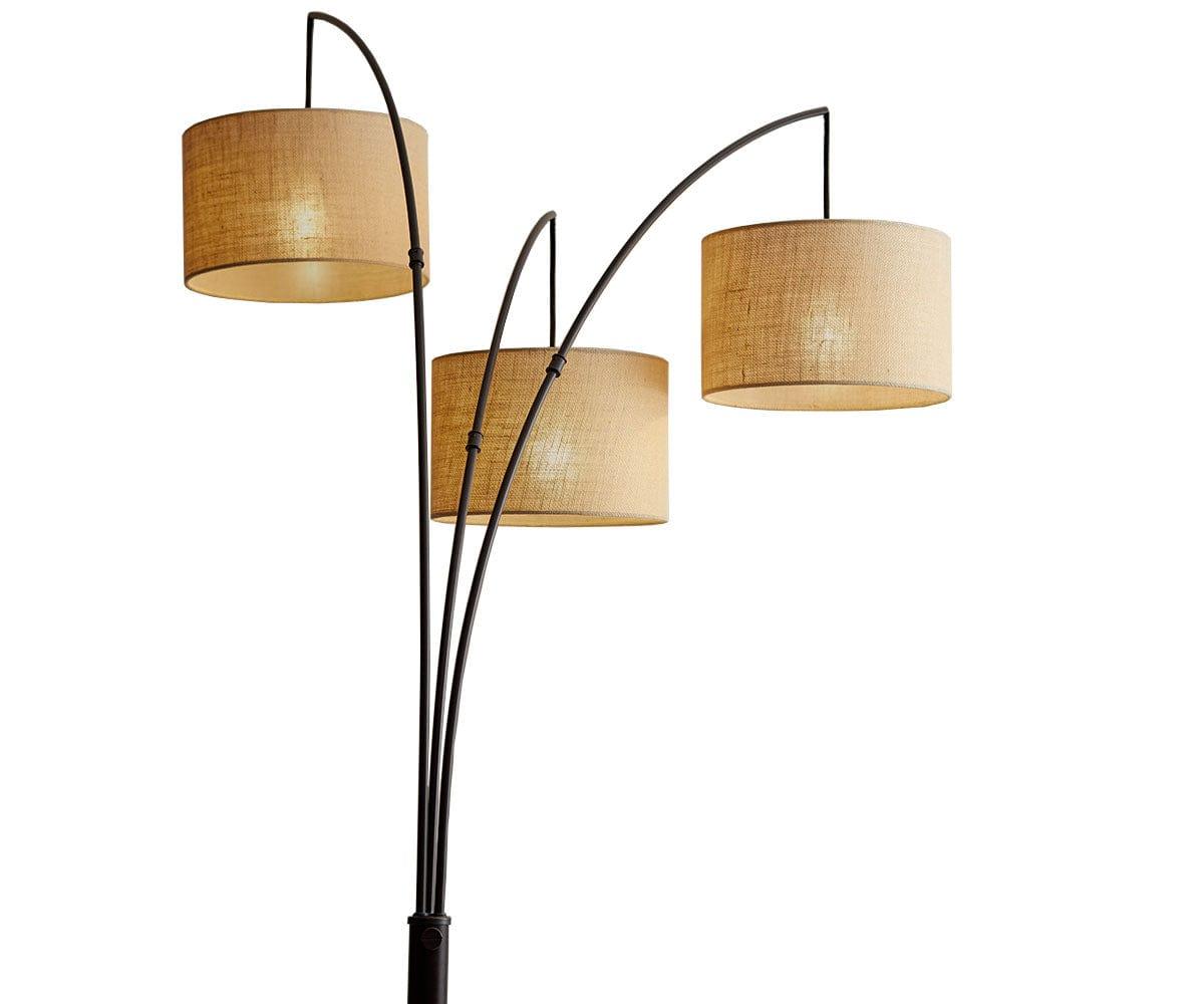 Modern LED Arc Floor Lamp with Adjustable Height - Perfect for Living Room, Bedroom, or Office Reading Light
