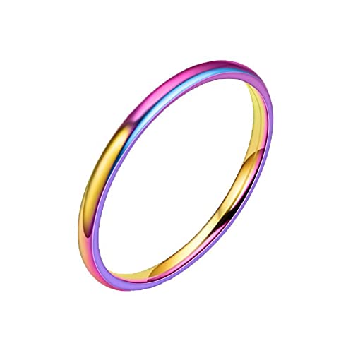 Women's Stainless Steel Stackable Knuckle Rings - Plain Band Comfort Fit Jewelry Set for Everyday Wear, Stacking & Gifting | Perfect for Layering, Casual Outfits & Special Occasions