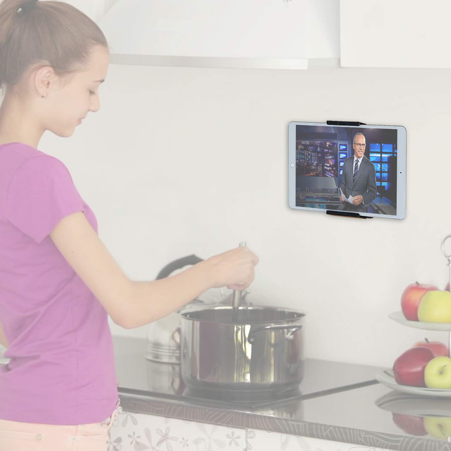 Universal Kitchen Wall Mount Holder for iPad Air/Mini/Pro 10.5