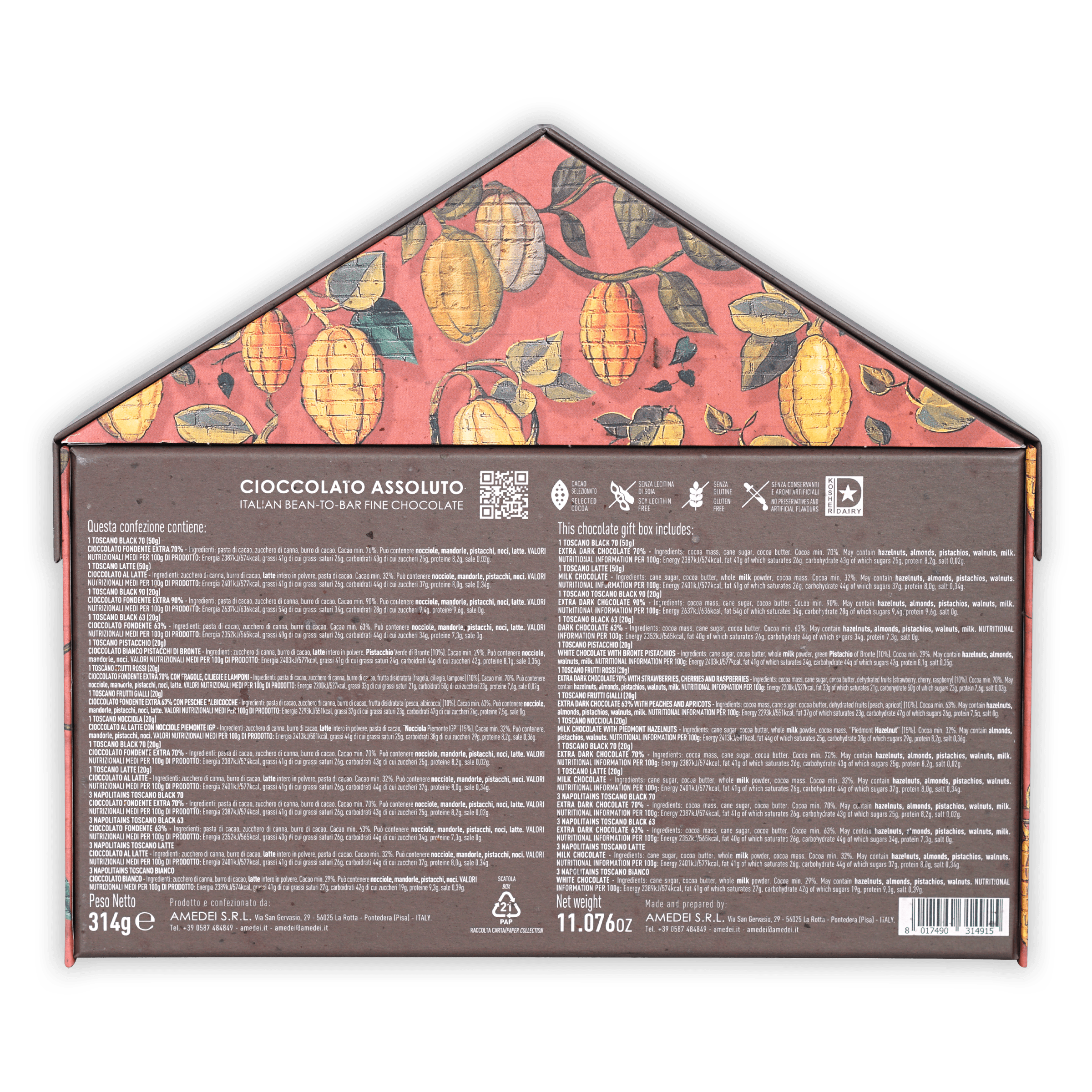 Premium Amedei Chocolate Gift Box - Factory Collection | Gourmet Italian Chocolate Assortment for Gifting, Parties & Special Occasions