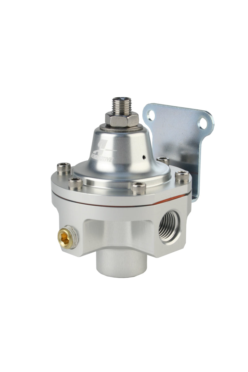 Aeromotive 3 Port Carbureted Fuel Bypass Regulator - 2 x ORB 06 & 1 x ORB 6 Ports - High Performance Fuel Pressure Regulator for Carbureted Engines - Perfect for Racing, Hot Rods & Classic Car Builds
