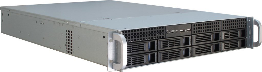 Inter-Tech IPC 2U Server Storage Case 2408 - 88887117 Rackmount Chassis without PSU for Data Centers & IT Infrastructure