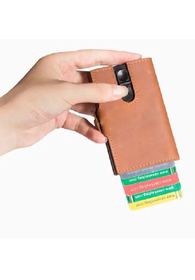 Armoir Fashion Pop Out Wallet - Slim RFID Blocking Leather Wallet for Men & Women - Perfect for Travel, Business & Everyday Use