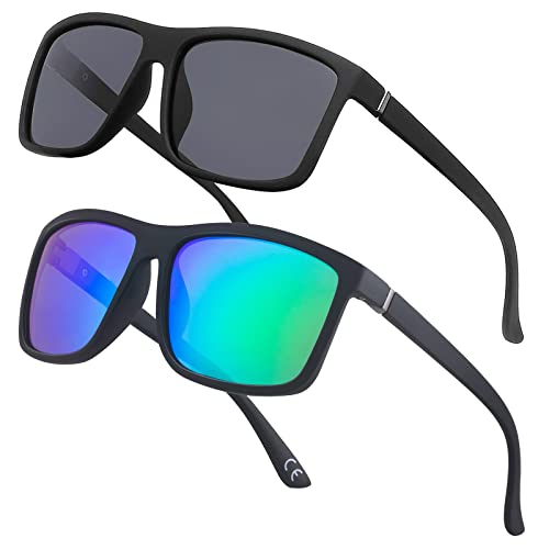 B02 Matte Black/Grey + Matte Black/Green Mirror