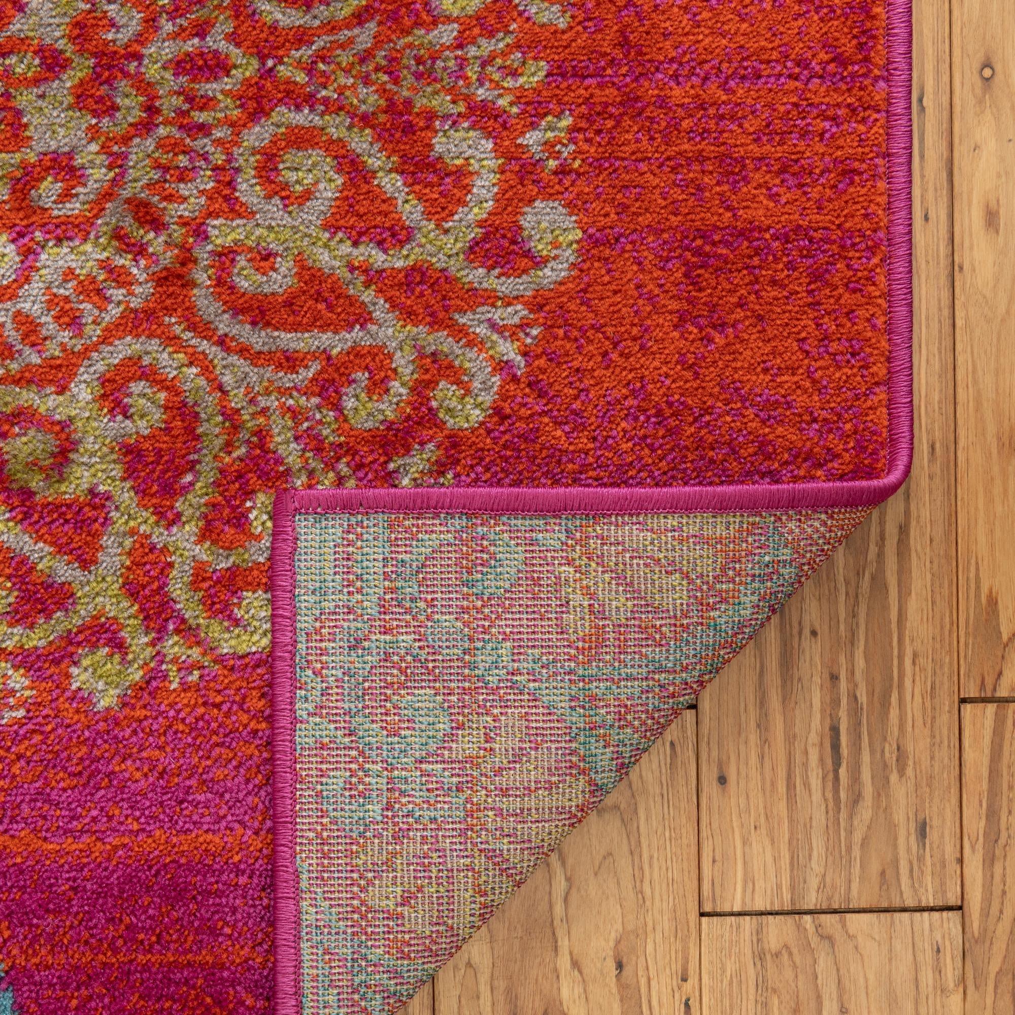 Azalea Collection Rust Red Area Rug 10' x 14' - Soft Medium Pile Living Room Rug for Large Spaces, Dining Rooms & Open Floor Plans | Perfect for Home Decor, Family Gatherings & Cozy Atmospheres