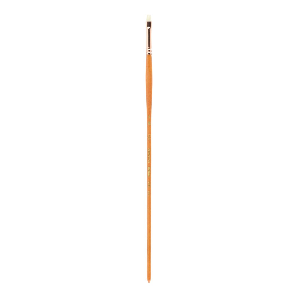Princeton Series 5400 Natural Bristle Oil & Acrylic Paint Brushes Set of 2 - Professional Artist Brushes for Fine Art, Canvas Painting & DIY Crafts
