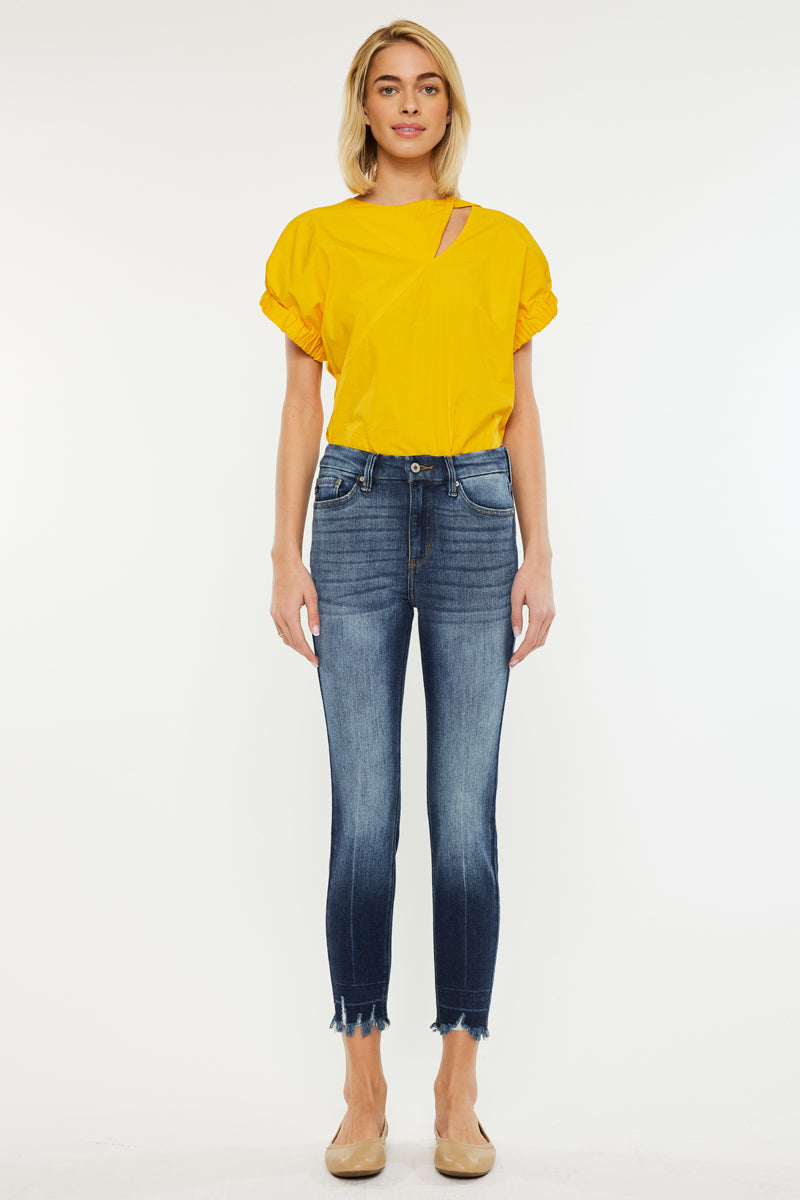 Eliza High Rise Ankle Skinny Jeans for Women - Stretch Denim Pants, Slim Fit, Comfortable & Fashionable - Perfect for Casual Wear, Office, Dating & Night Out