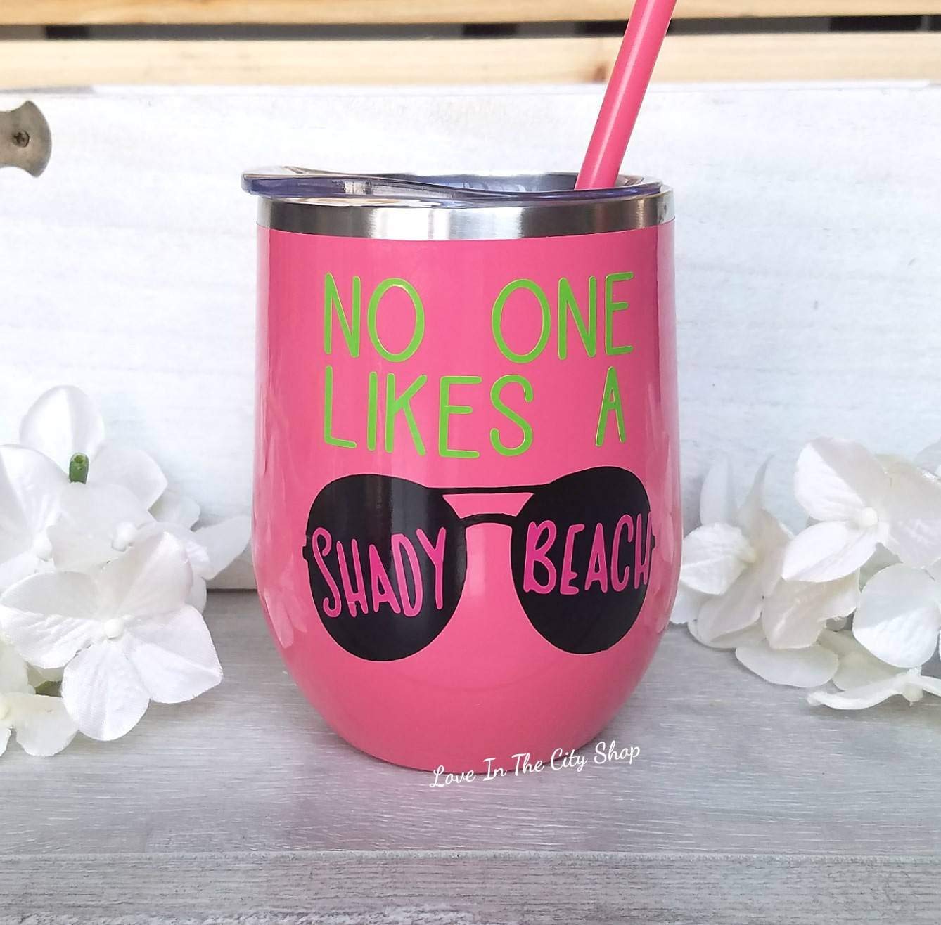 Custom Stainless Steel Wine Tumbler - Insulated Summer Beach Cup for Chilled Drinks | Perfect for Pool Parties, Picnics & Outdoor Adventures