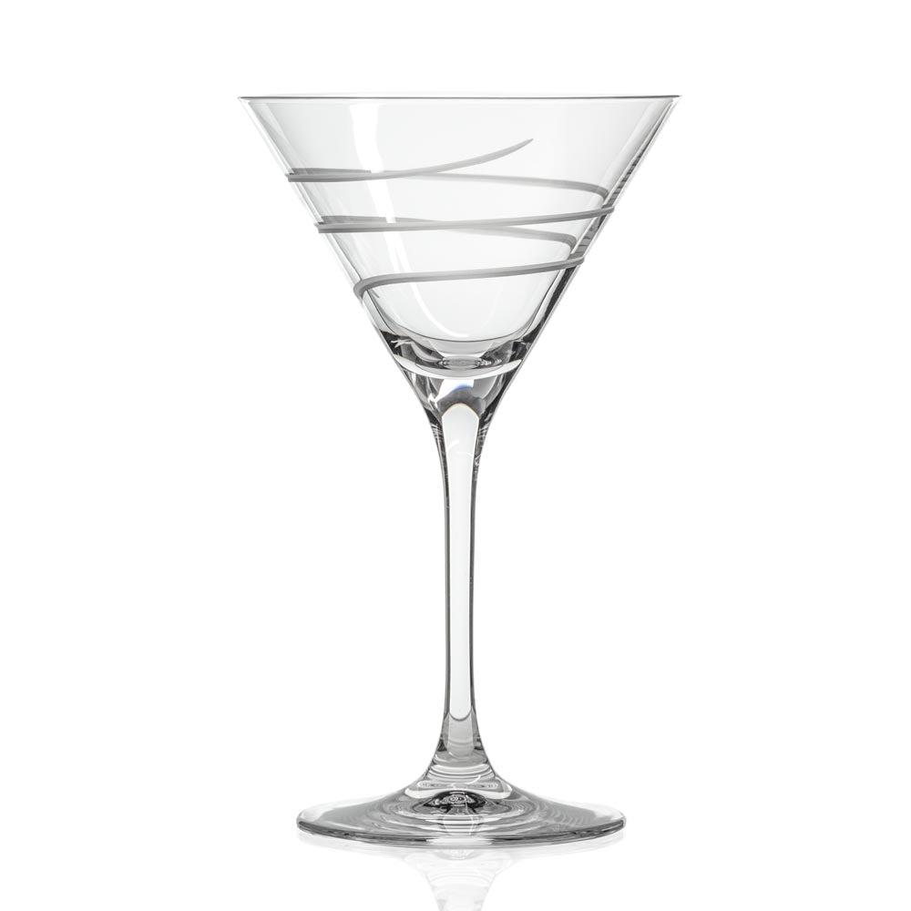 Twist 10oz Martini Glasses Set of 2 - Elegant Cocktail Glasses for Martinis, Margaritas & Cosmopolitans - Perfect for Home Bars, Parties & Romantic Dinners