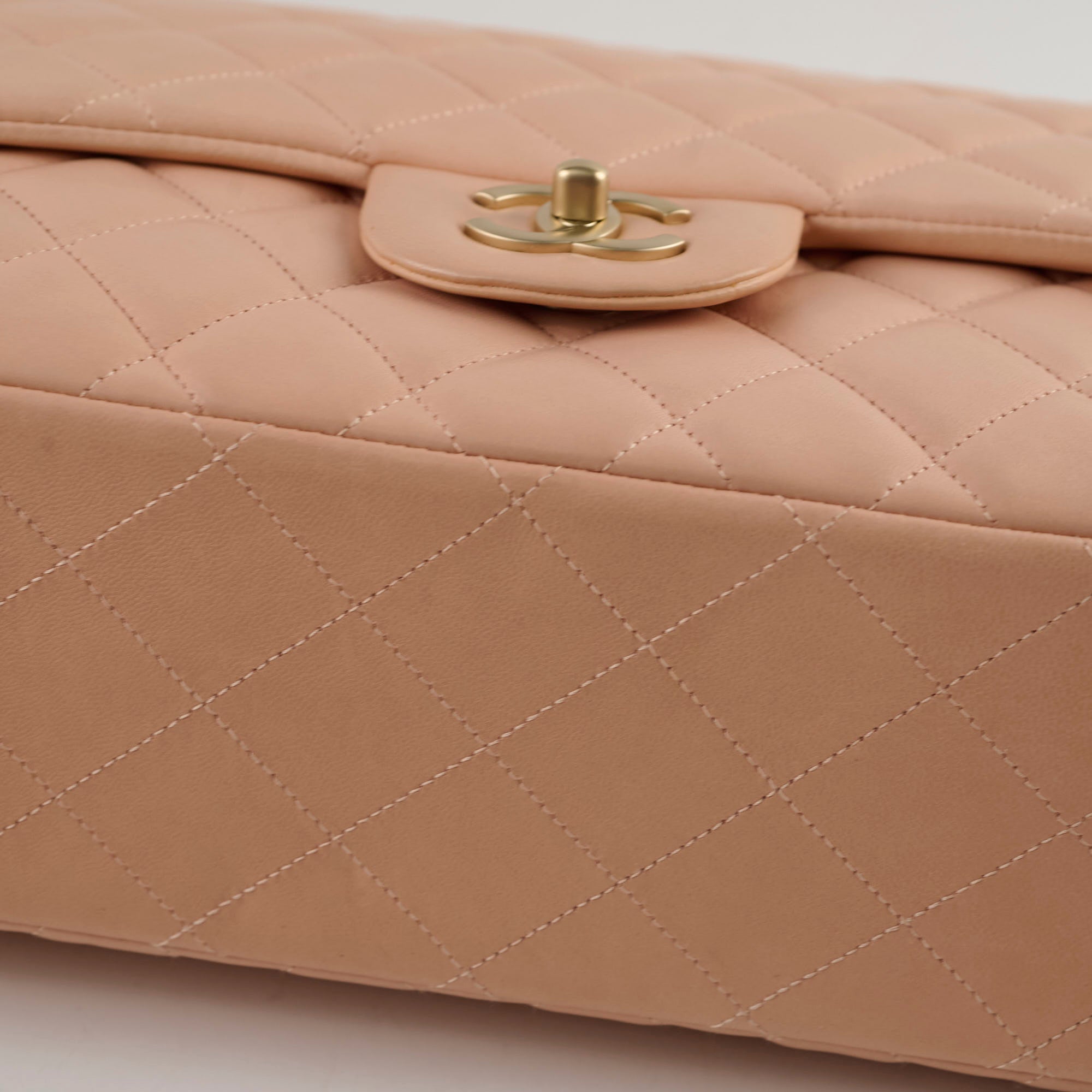 Chanel Maxi Flap Bag in Beige/Nude - Luxury Leather Shoulder Bag for Women | Perfect for Work, Date Night & Special Occasions
