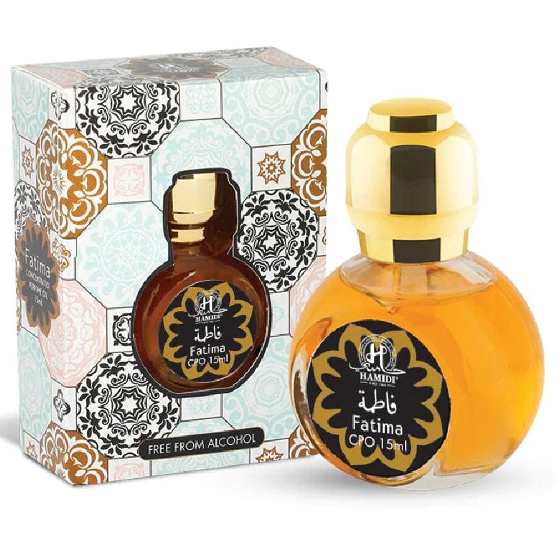Fatima CPO 15ml Attar by Hamidi - Premium Alcohol-Free Perfume Oil for Women | Long-Lasting Arabic Fragrance | Concentrated Scent Oil for Daily Wear, Special Occasions & Gift Giving