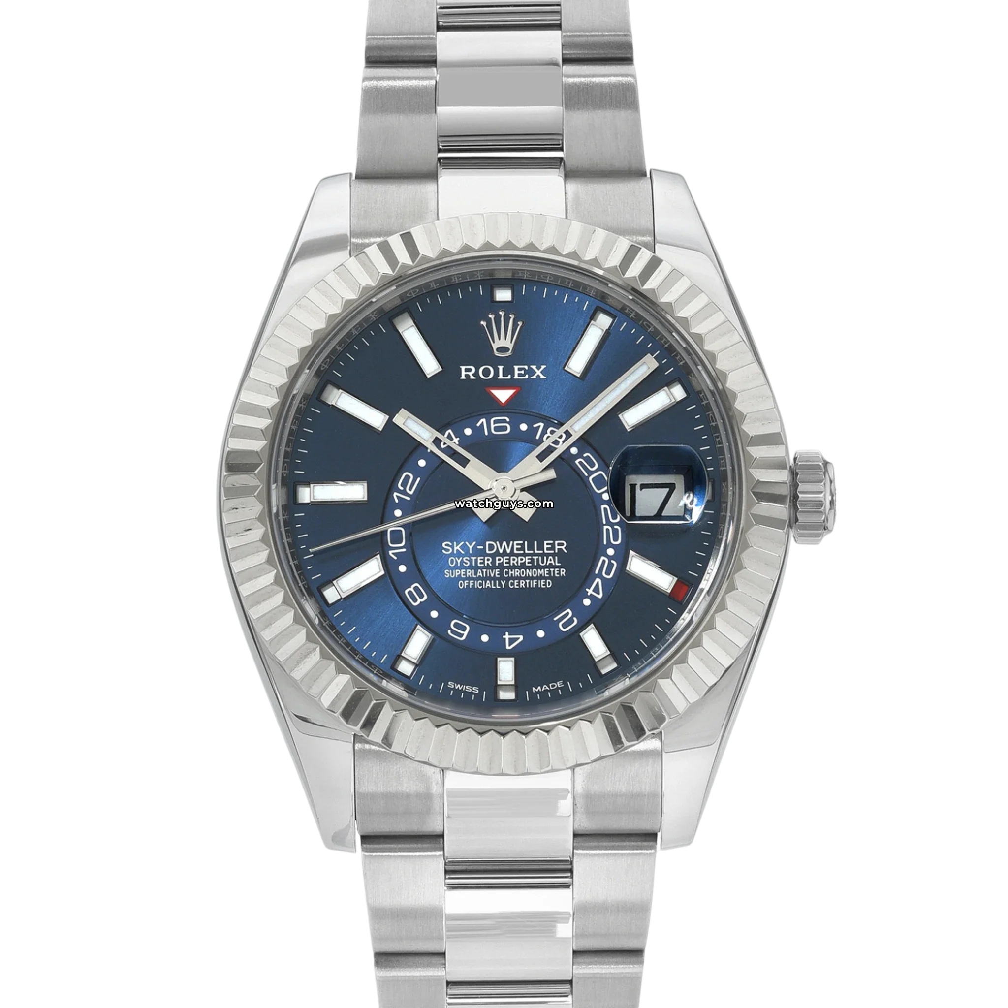 Rolex Sky-Dweller 326934 Blue Dial Men's Luxury Watch - Perfect for Business, Travel & Special Occasions