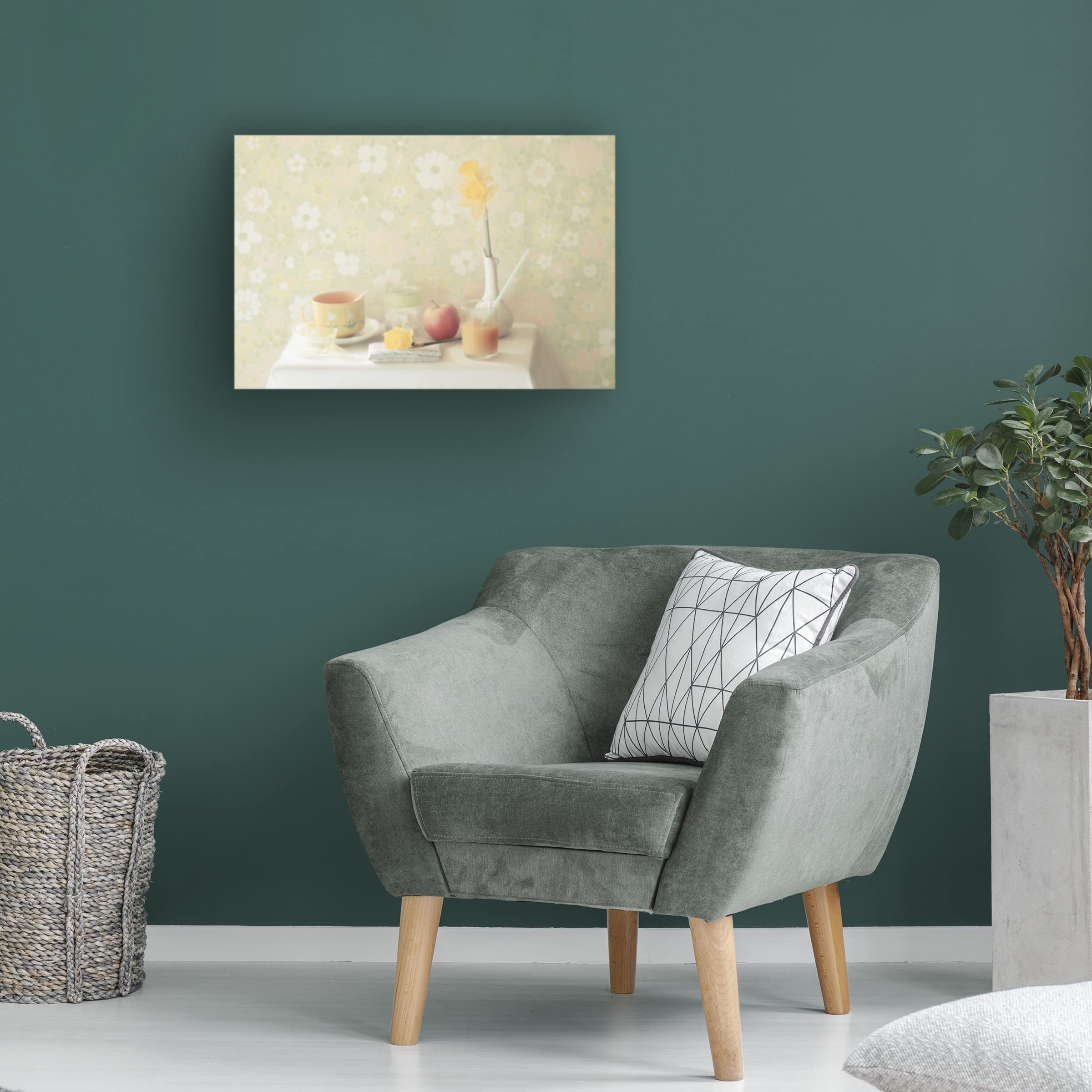 Yellow Canvas Art by Delphine Devos - Modern Abstract Wall Decor for Living Room, Bedroom & Office - Trademark Fine Art Collection