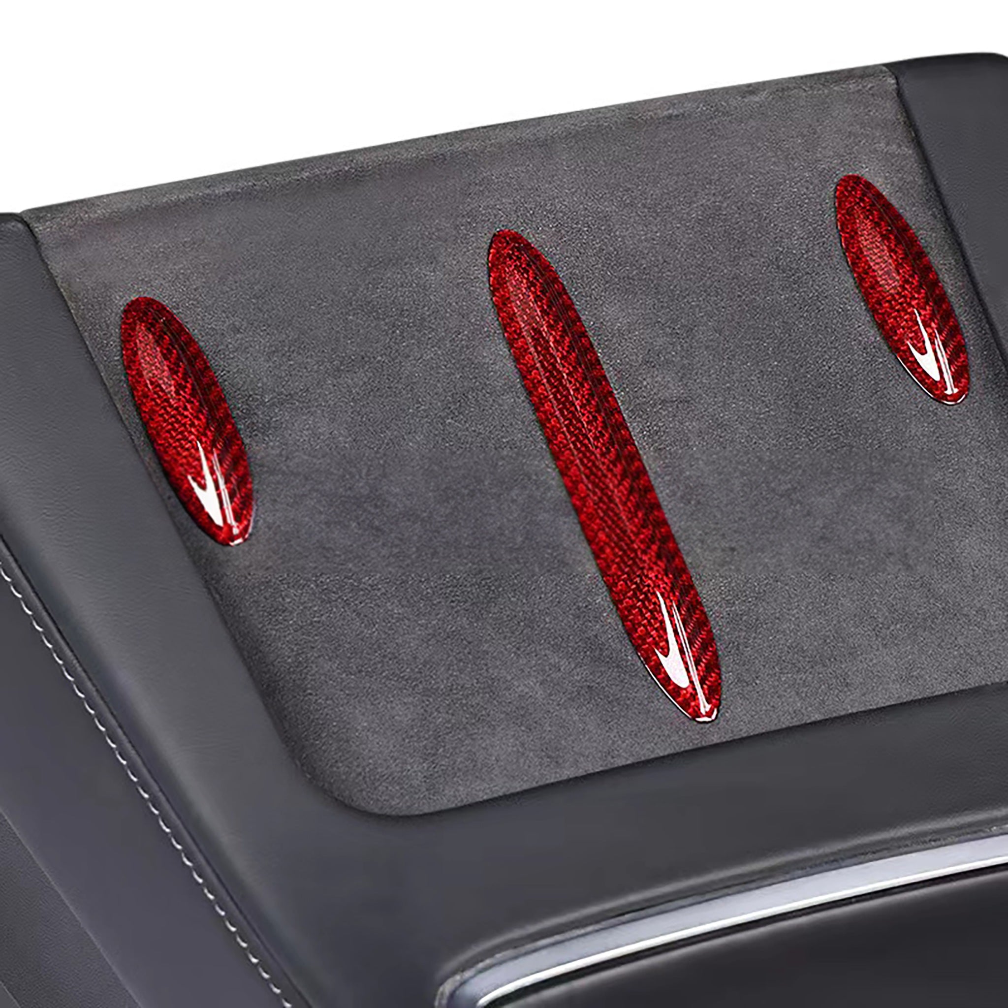 Premium Real Carbon Fiber Wireless Charging Pad Trim Overlay - Seamless Car Interior Upgrade for Tesla Model 3/Y, BMW, Mercedes | Fast Qi Charging Station for Phones & Smart Devices | Modern Dashboard Accessory