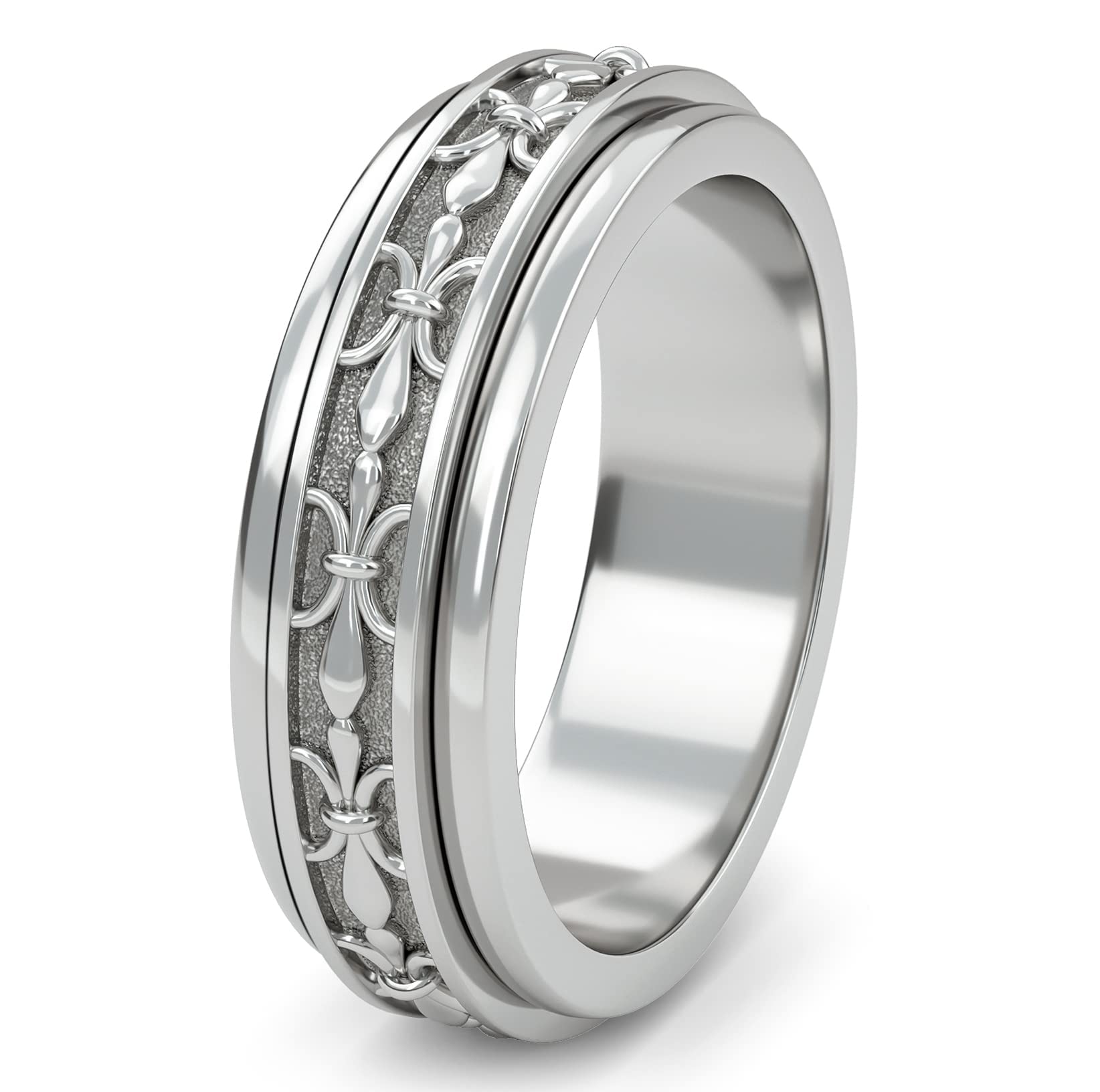 925 Sterling Silver Spinner Ring for Stress Relief - Handmade Boho Meditation Jewelry for Women & Men | Unique Oxidized Tribal Design - Perfect for Anxiety Relief, Yoga & Mindful Gifting