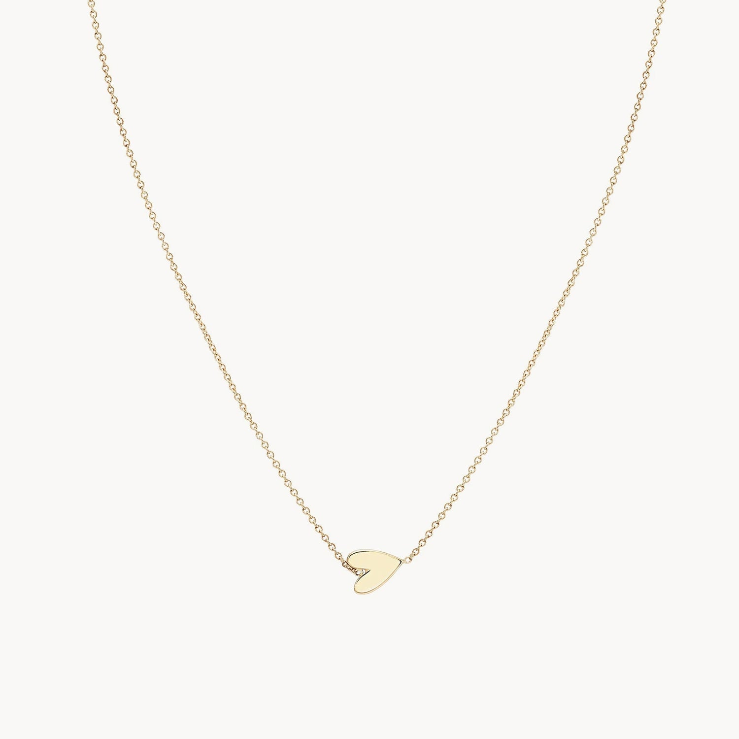 14K Yellow Gold Heart Necklace - Dainty & Elegant Everyday Jewelry for Women, Perfect for Valentine's Day Gifts, Anniversaries & Romantic Occasions