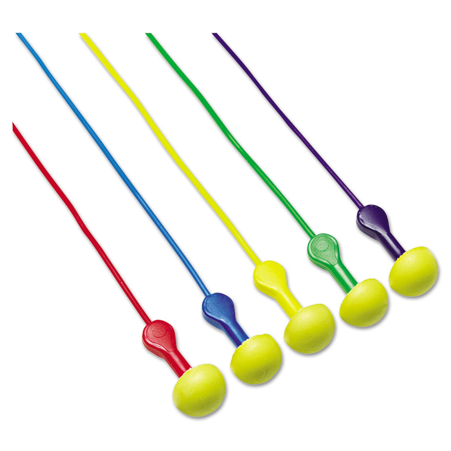 3M™ E A R Express Pod Plugs Single Use Earplugs - 25 dB NRR, Corded with Yellow Plug Tips & Assorted Color Cords (100 Pairs) - Perfect for Construction, Concerts, Shooting Ranges & Noise Protection