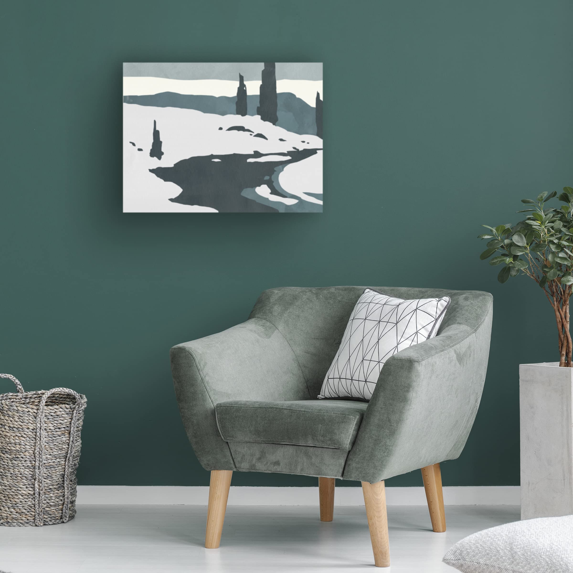 Jacob Green 'Cutter Island II' Canvas Wall Art Print - Modern Landscape Painting for Living Room, Bedroom & Office Decor | Trademark Fine Art Collection