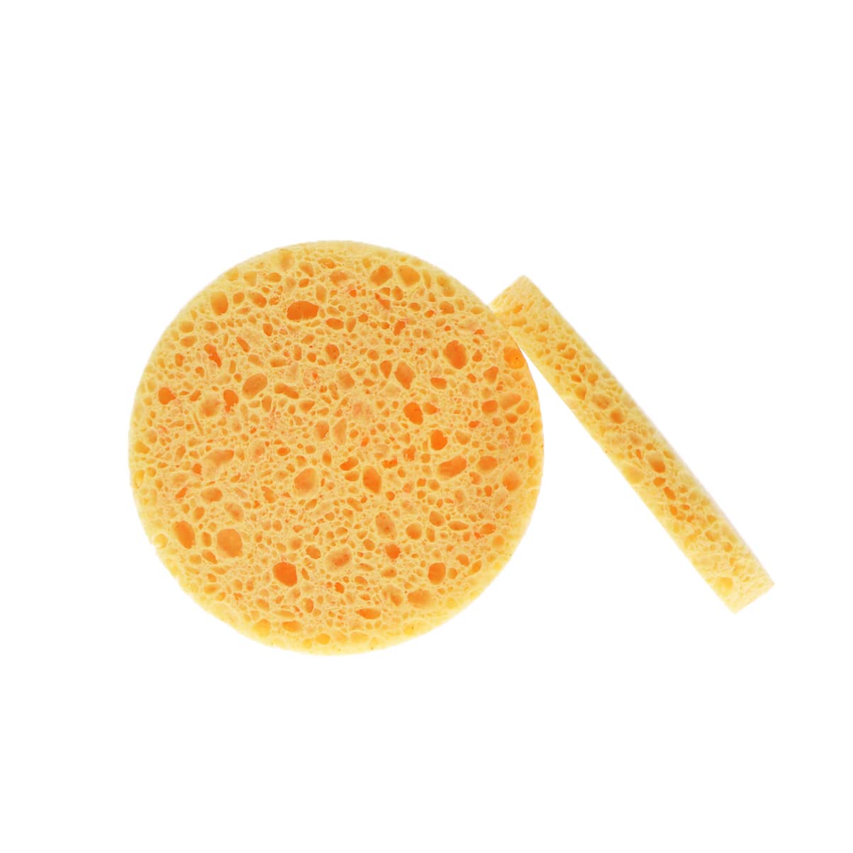 12pcs Natural Cellulose Makeup Sponges - Exfoliating & Deep Cleansing Facial Sponge Puffs for Makeup Removal | Soft Compressed Cosmetic Sponges for Spa, Travel & Daily Beauty Routine