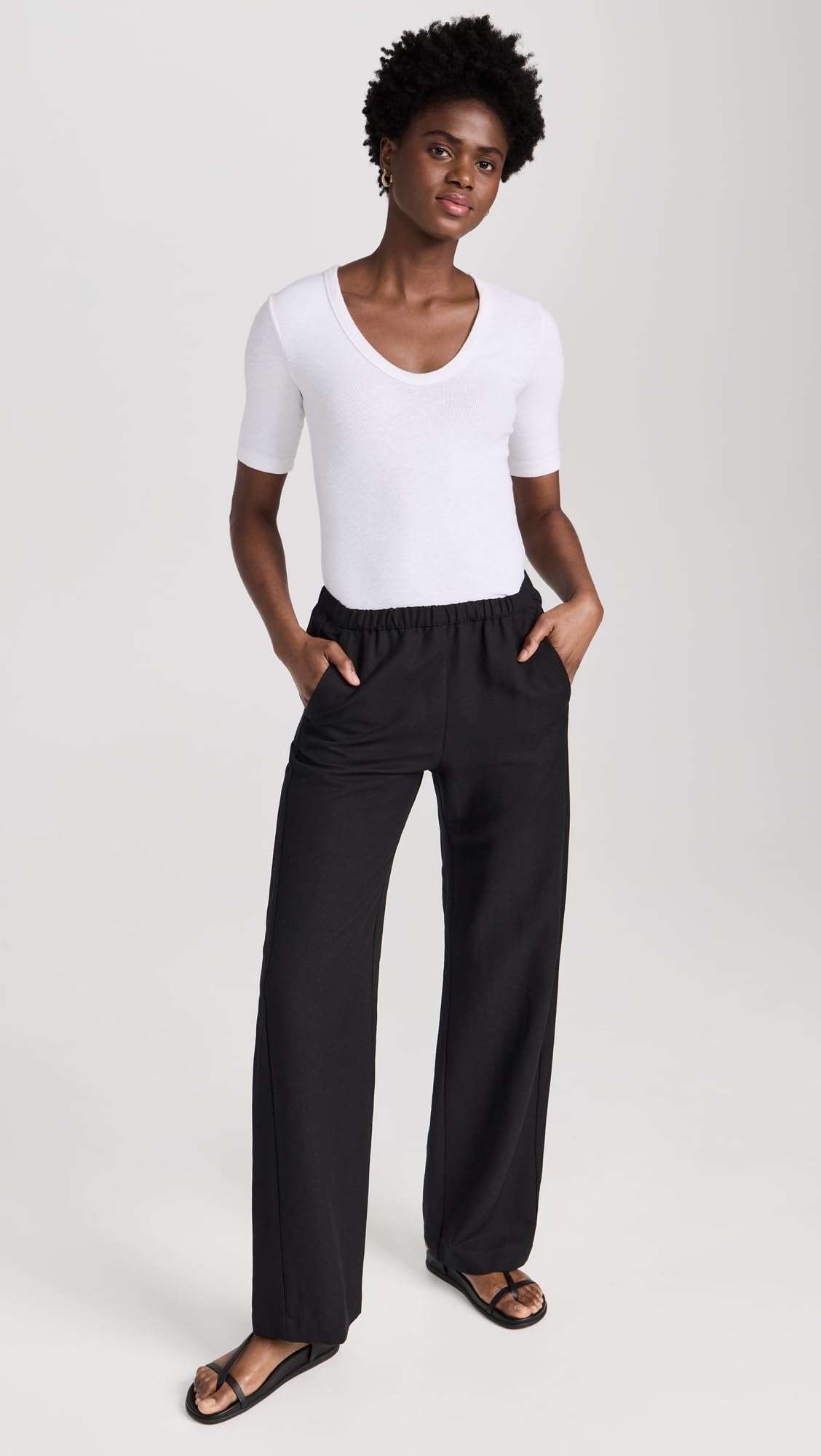 Enza Costa Women's Twill Everywhere Pants - Comfortable Stretch Trousers for Work, Travel & Casual Wear | High Waisted Slim Fit Pants for Women