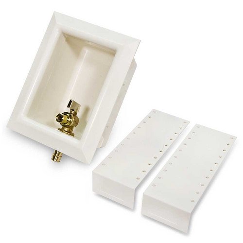 Uponor Wirsbo LF5955025 ProPEX Ice Maker Box with Support Brackets - 1/2 Inch LF Brass Valve for Refrigerator Water Line Installation | Perfect for Home Kitchen & Commercial Ice Machine Setup