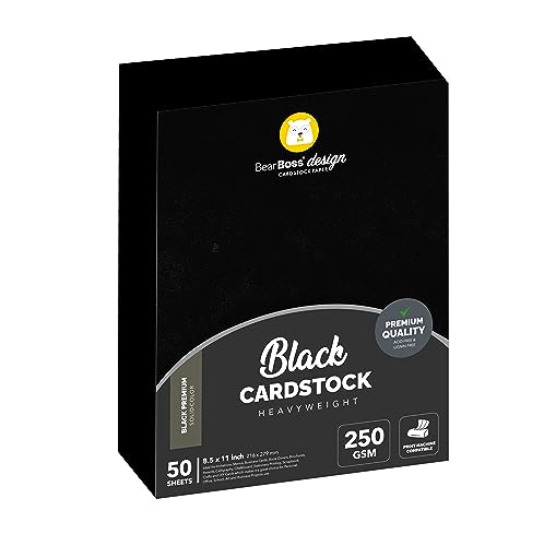 Black Cardstock